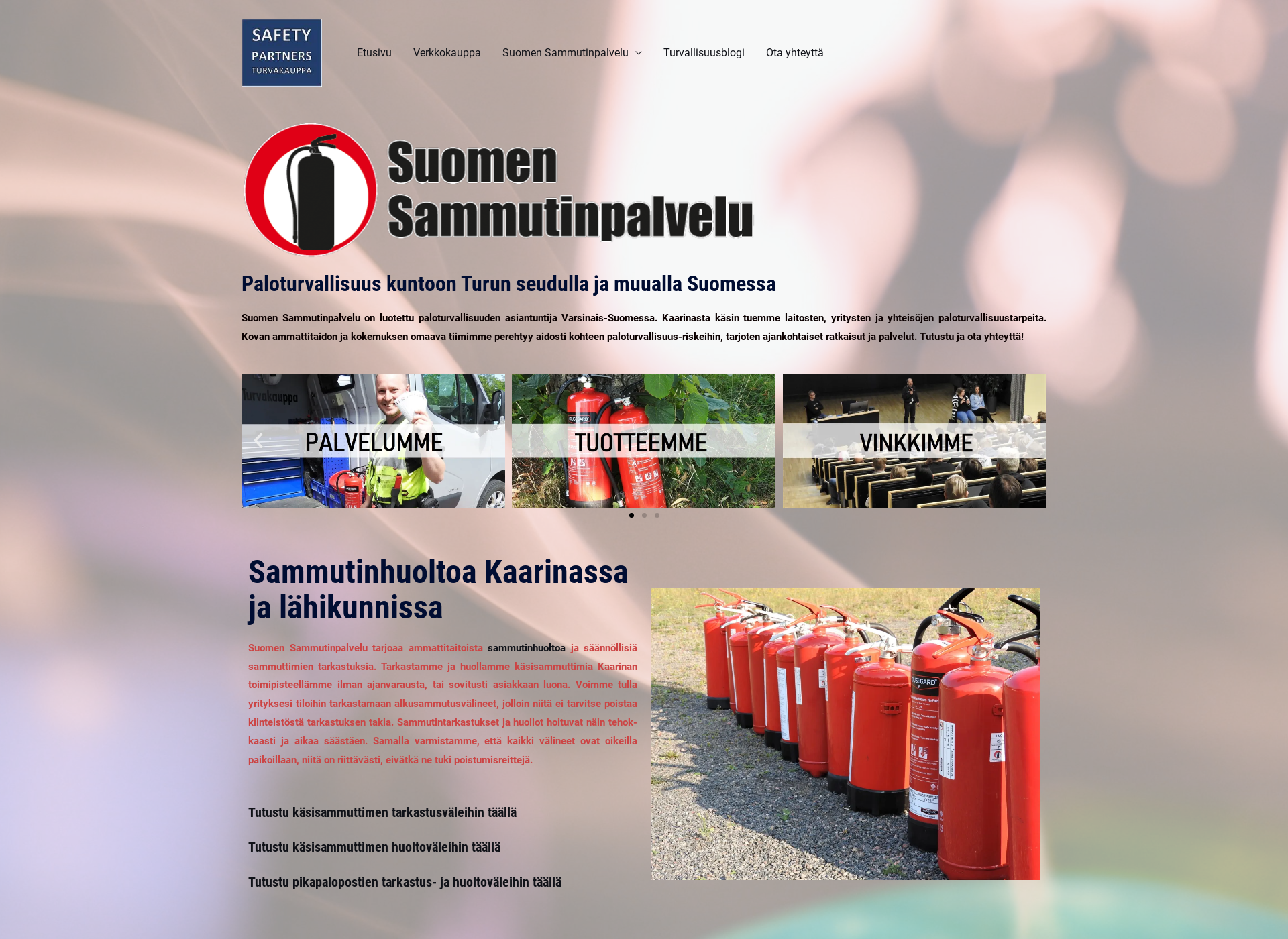 Screenshot for sammutinpalvelu.fi