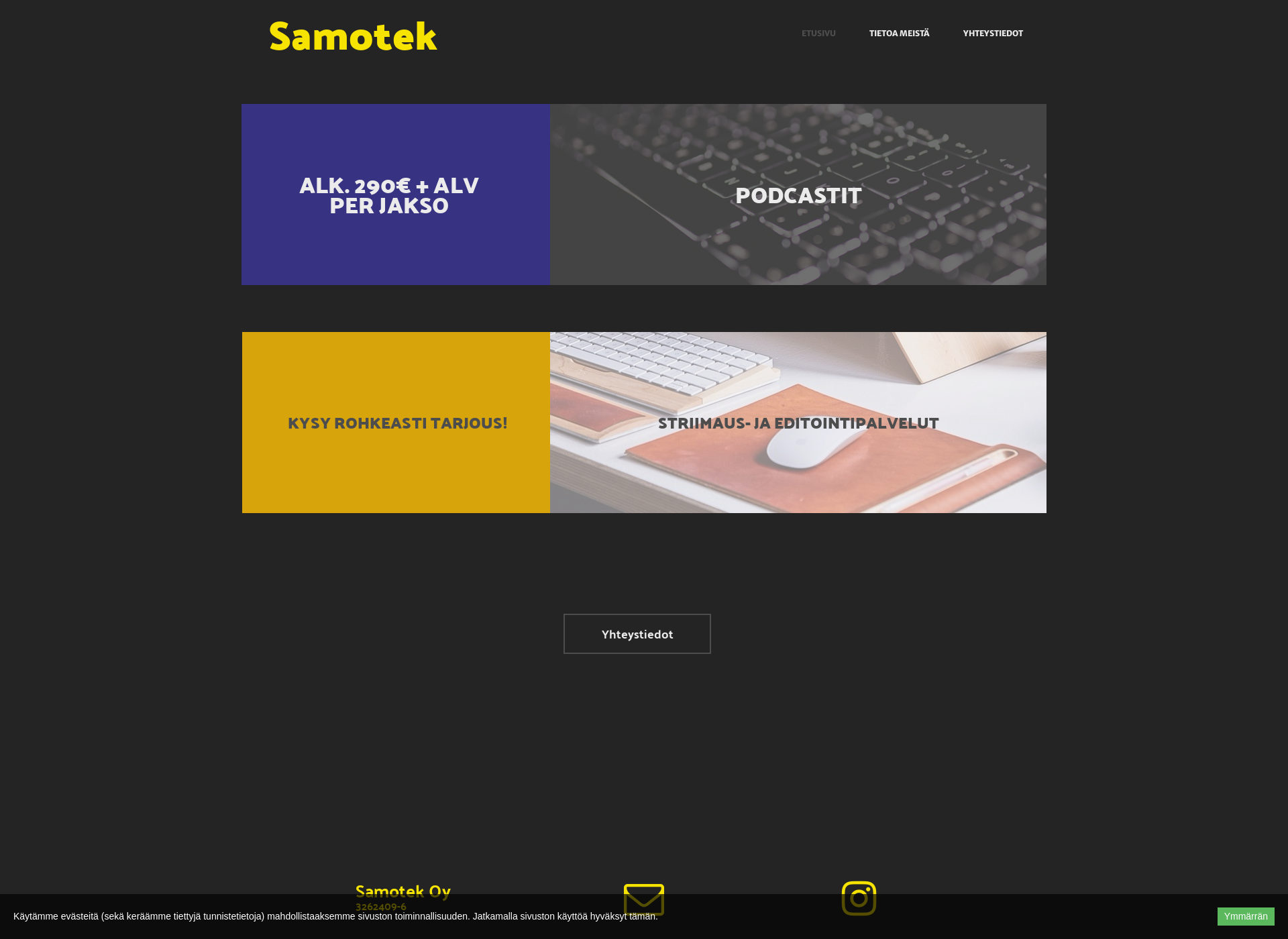 Screenshot for samotek.fi