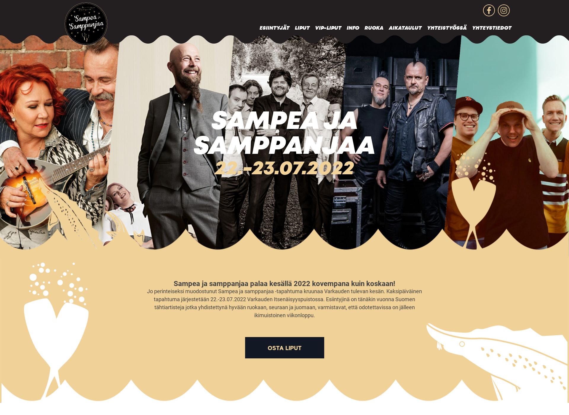 Screenshot for sampeajasamppanjaa.fi