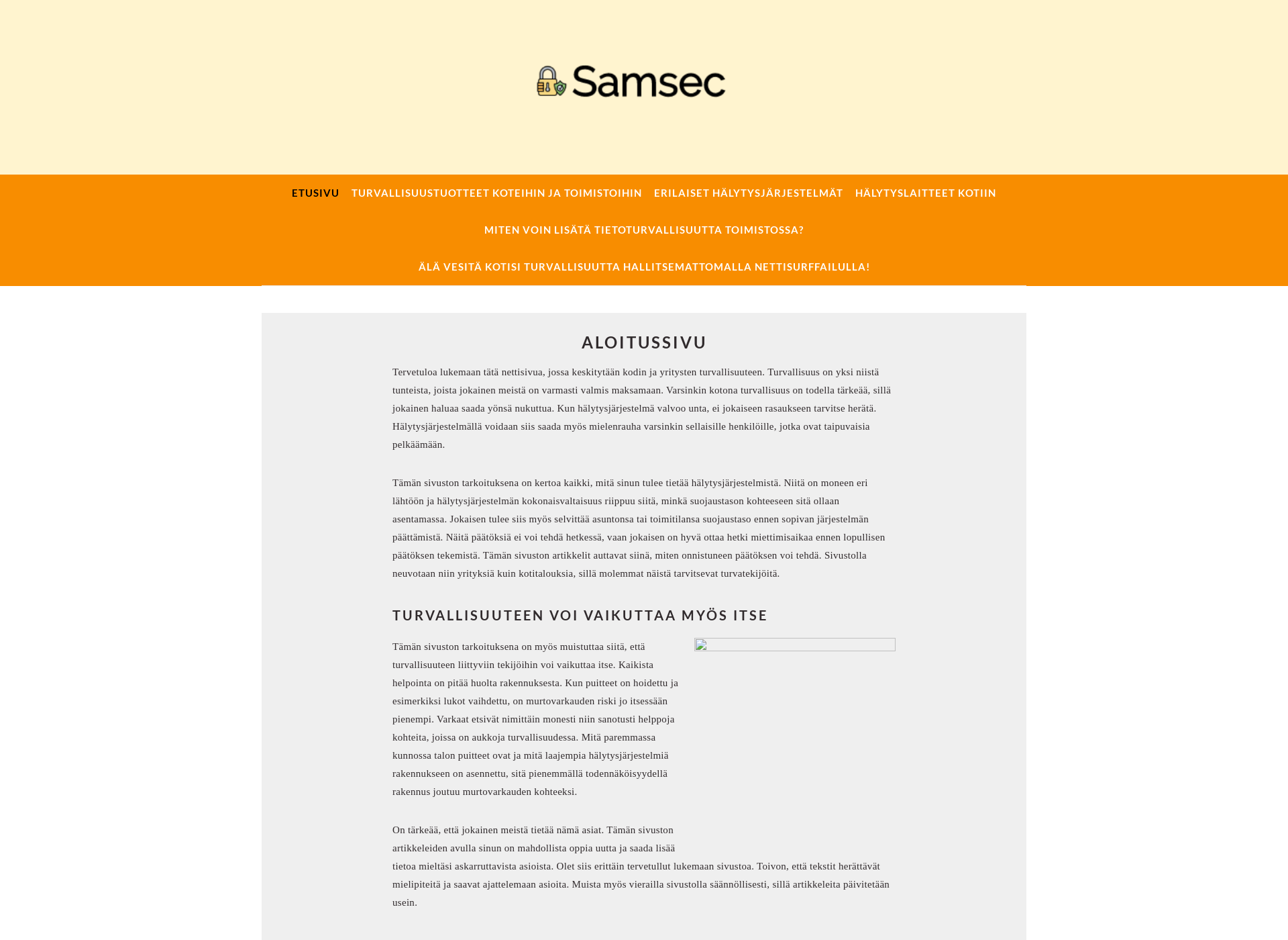 Screenshot for samsec.fi