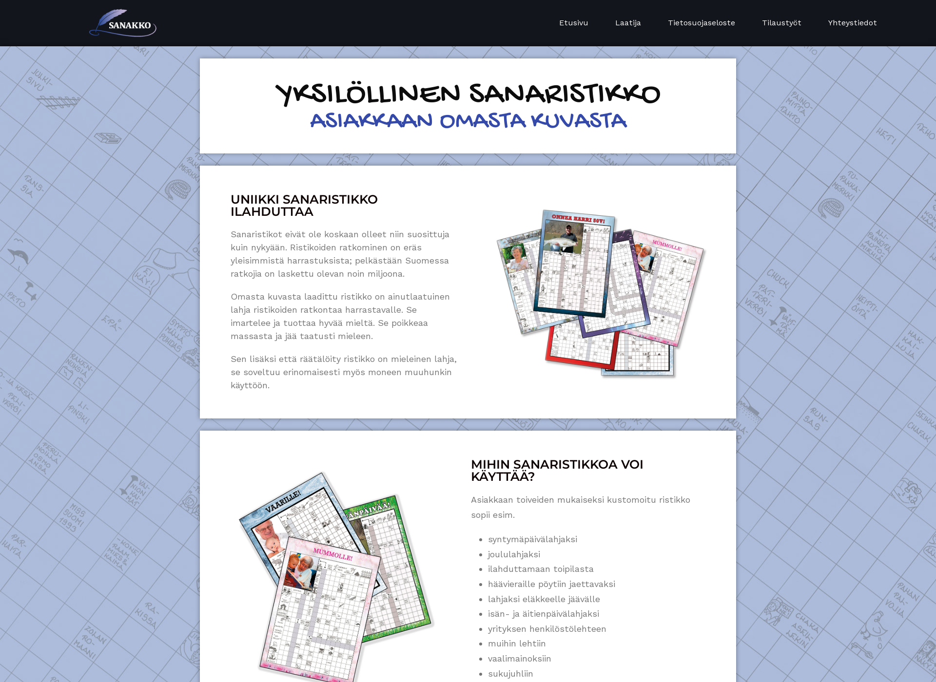 Screenshot for sanakko.fi