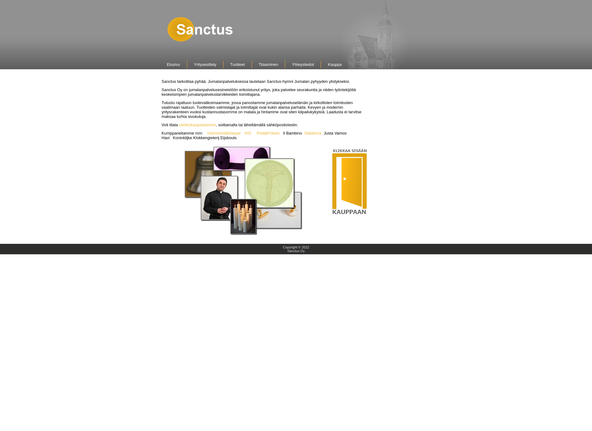 Screenshot for sanctus.fi
