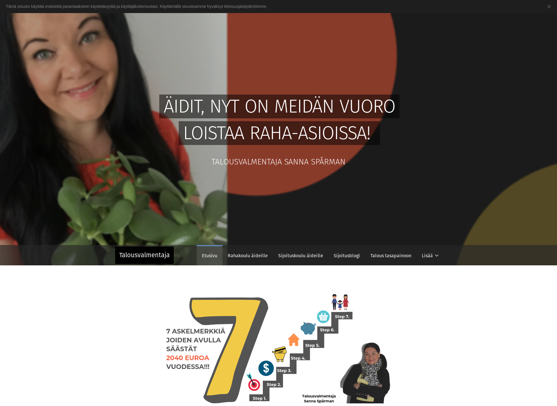 Screenshot for sannaspårman.fi