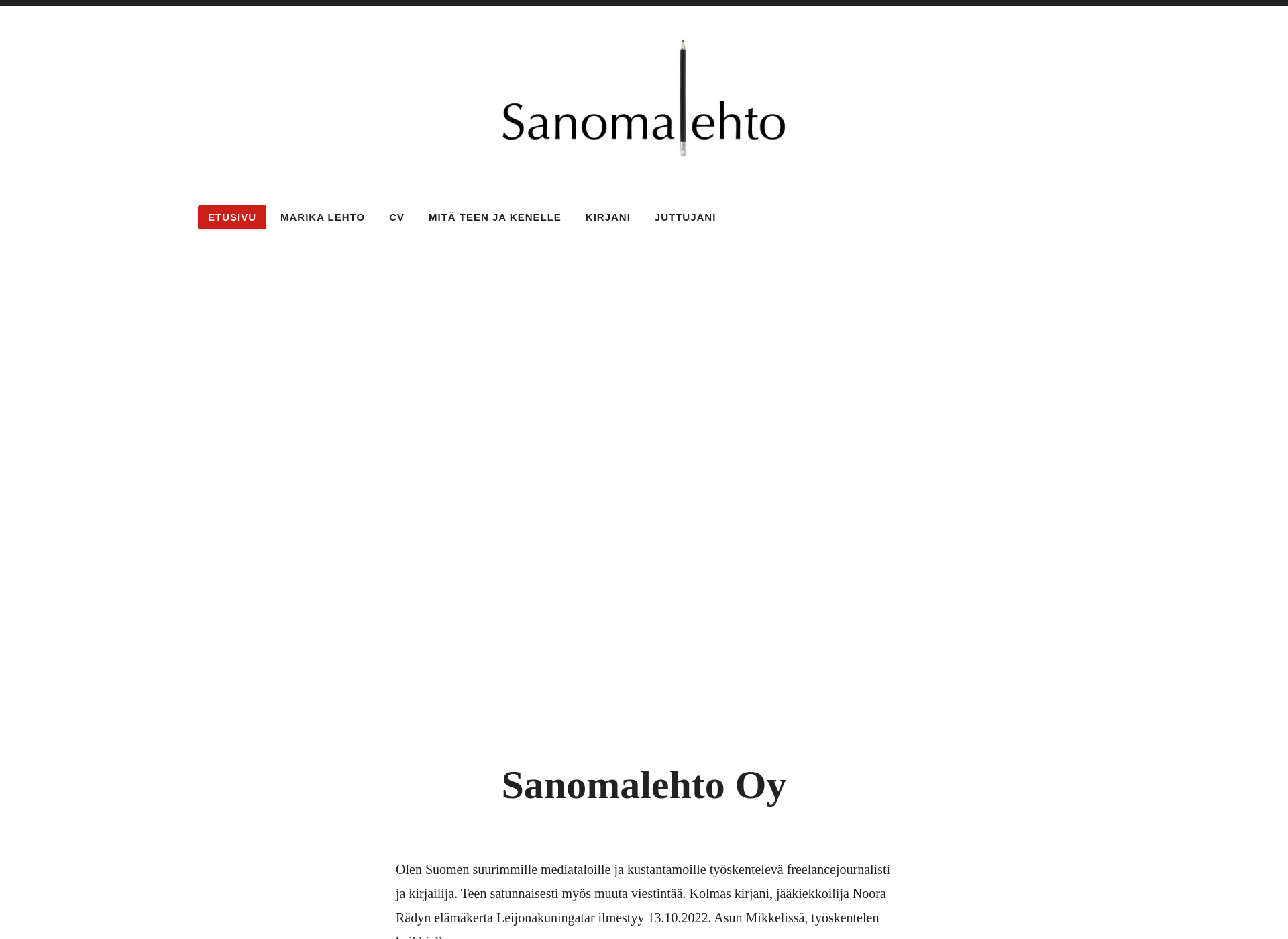 Screenshot for sanomalehto.fi