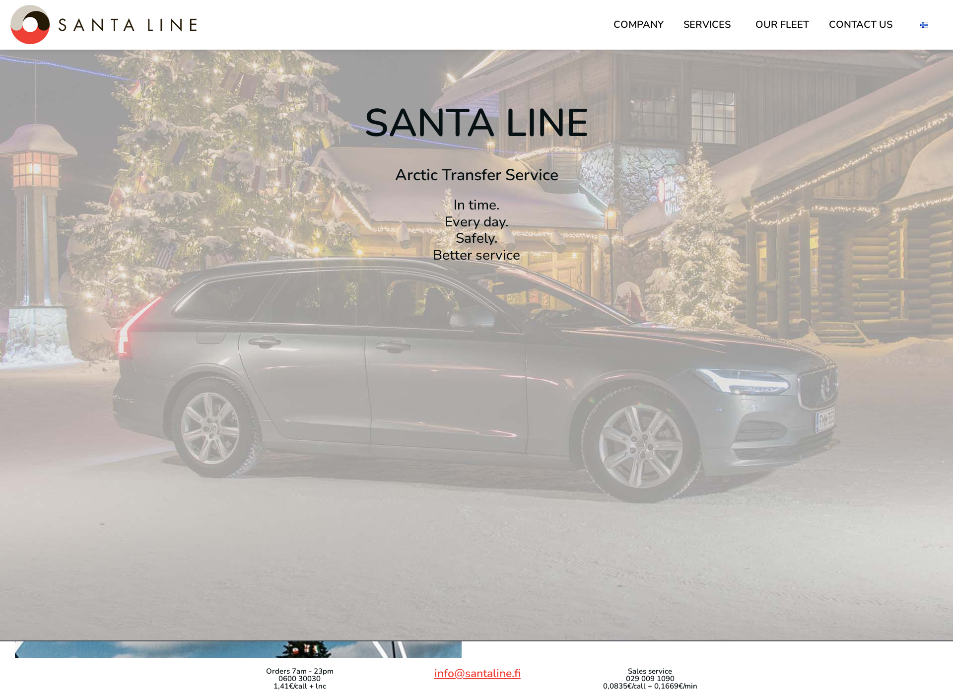 Screenshot for santaline.fi