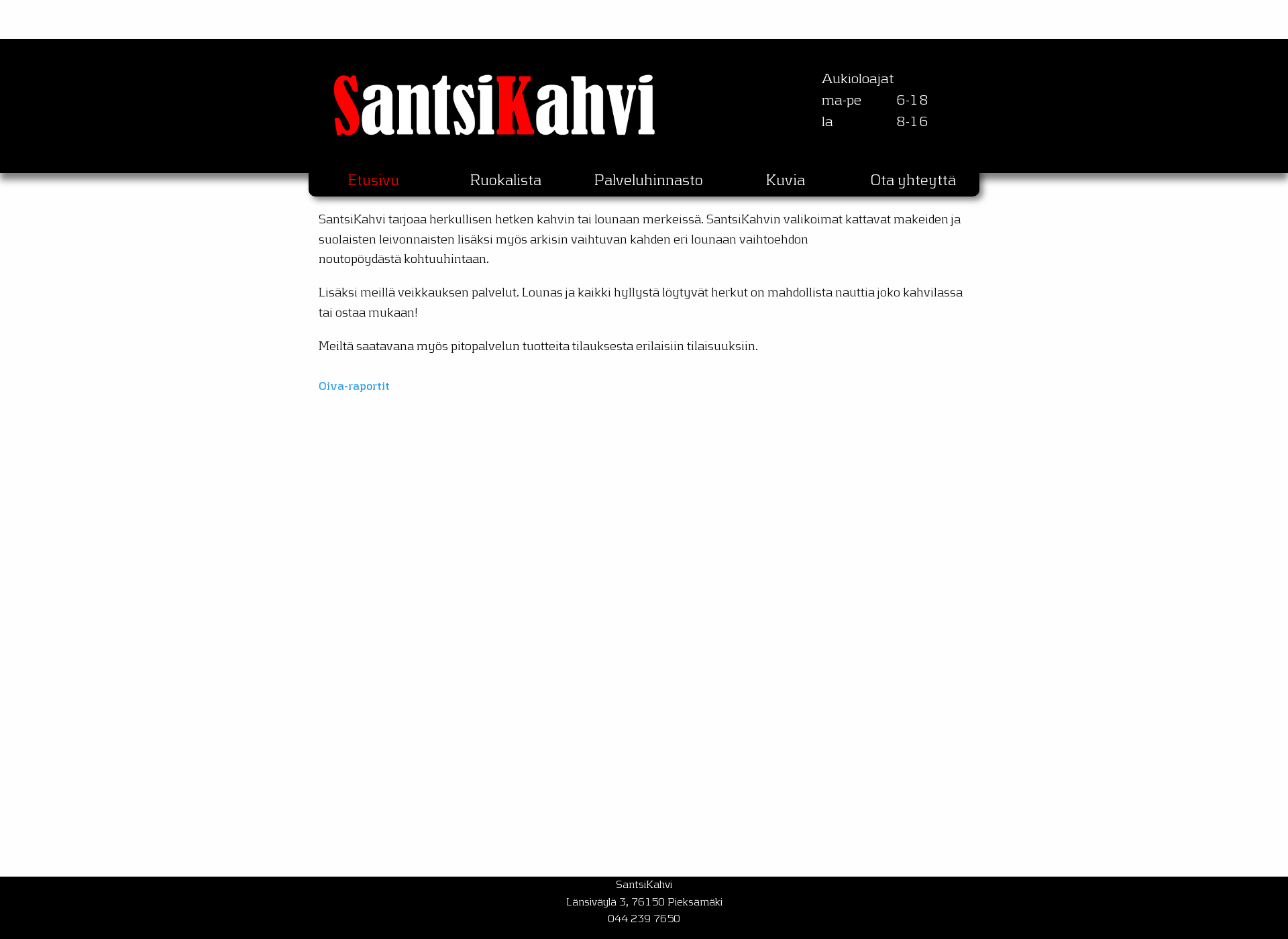Screenshot for santsikahvi.fi
