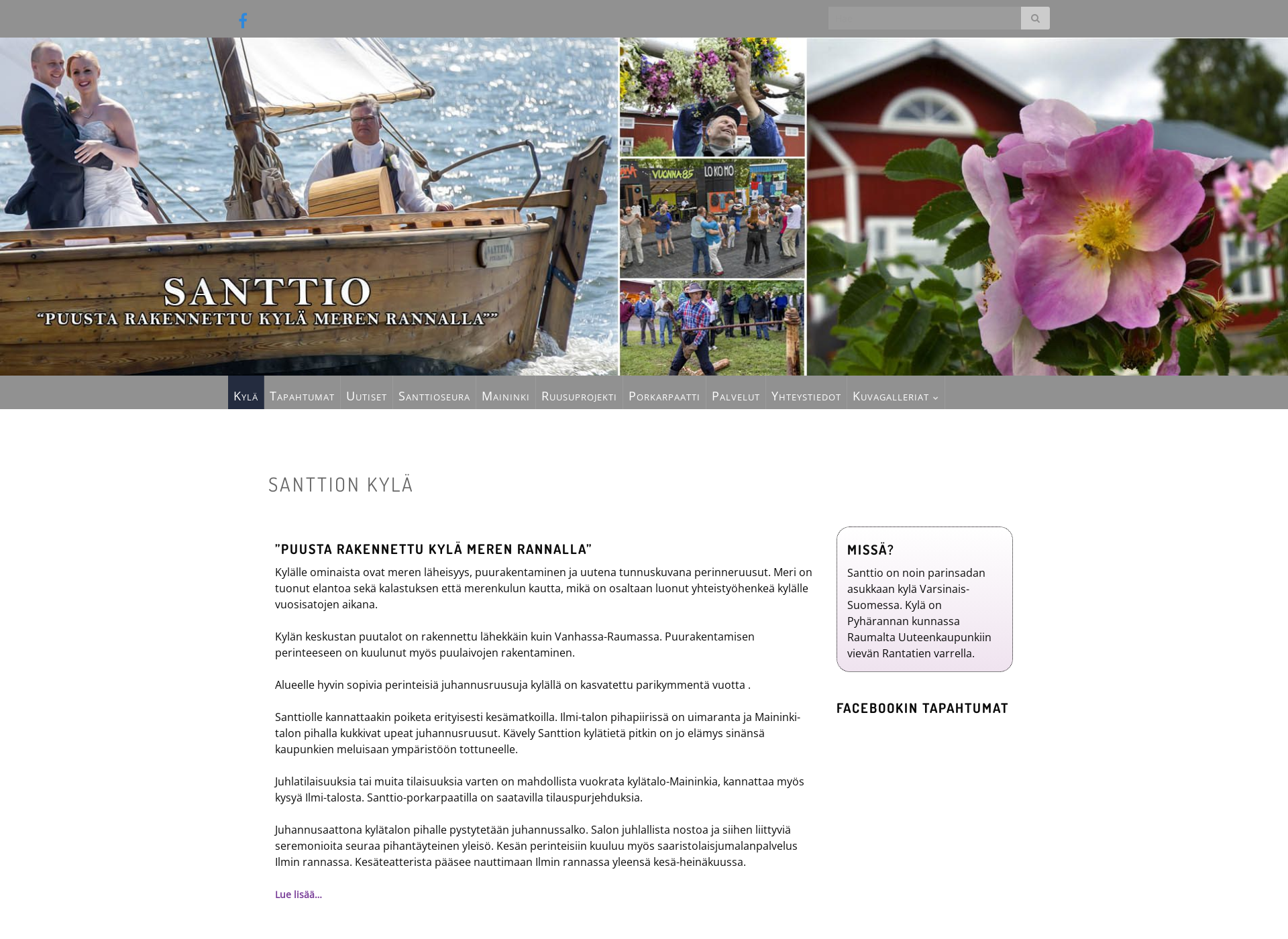 Screenshot for santtio.fi