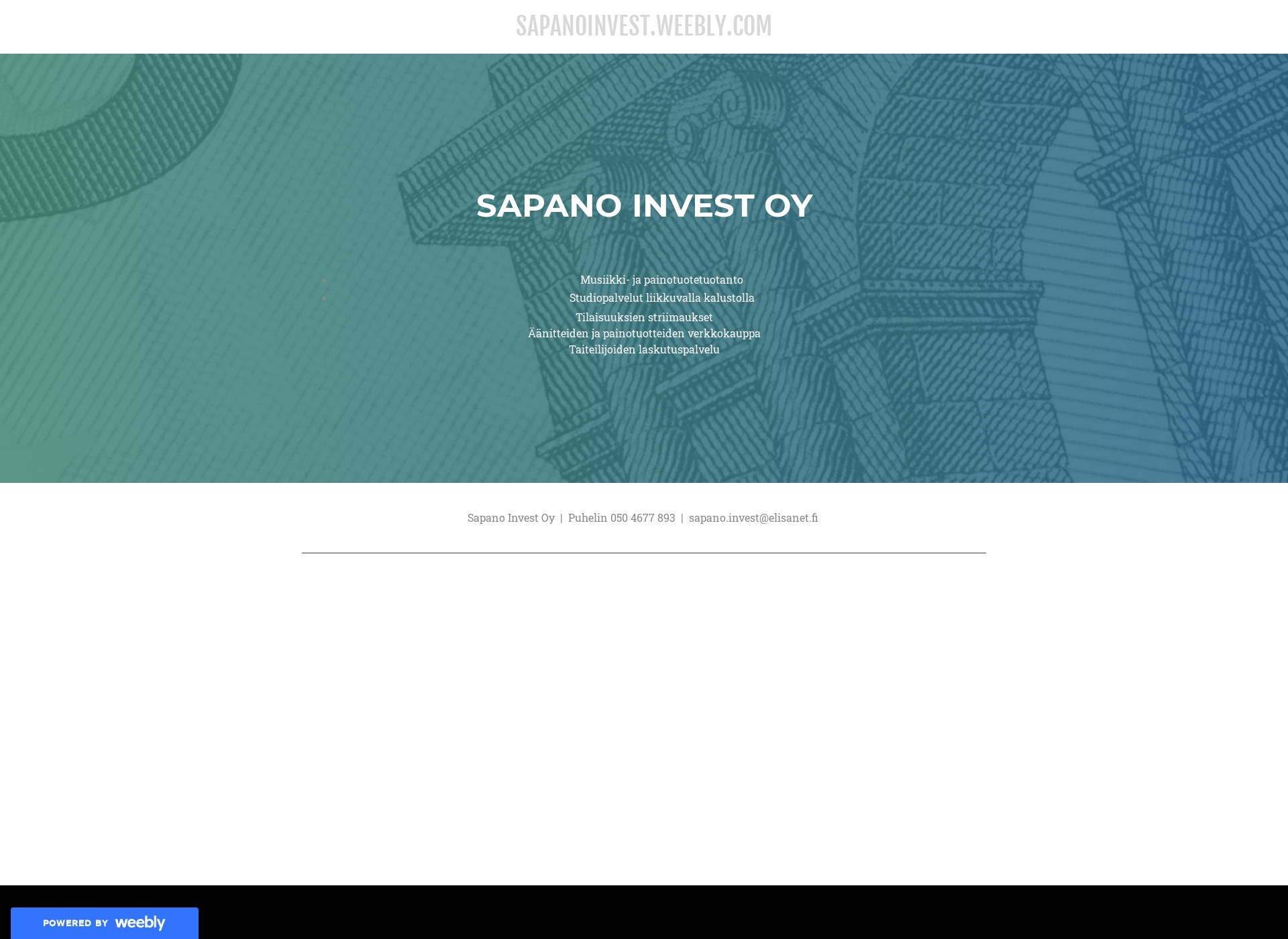Screenshot for sapanoinvest.fi