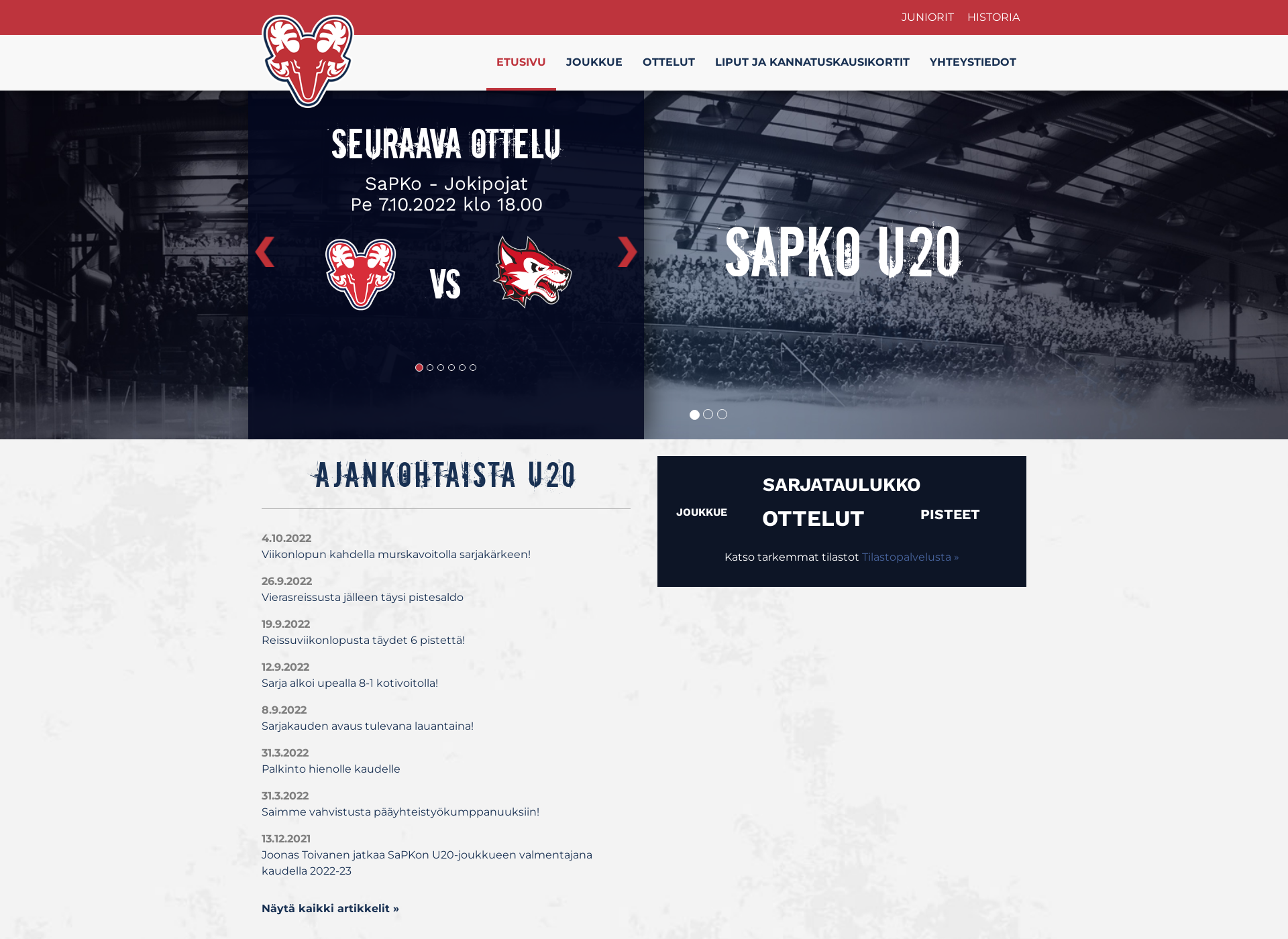 Screenshot for sapko.fi