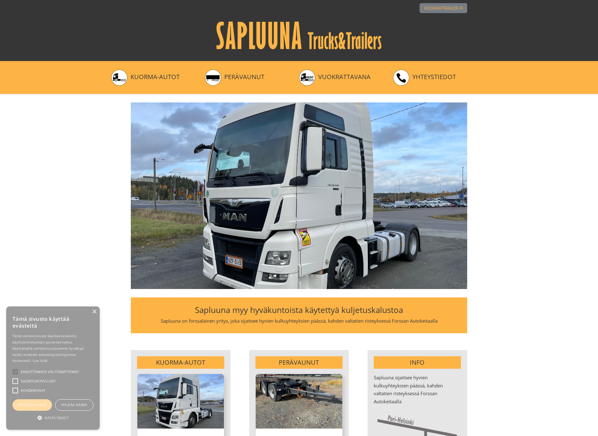Screenshot for sapluuna.fi