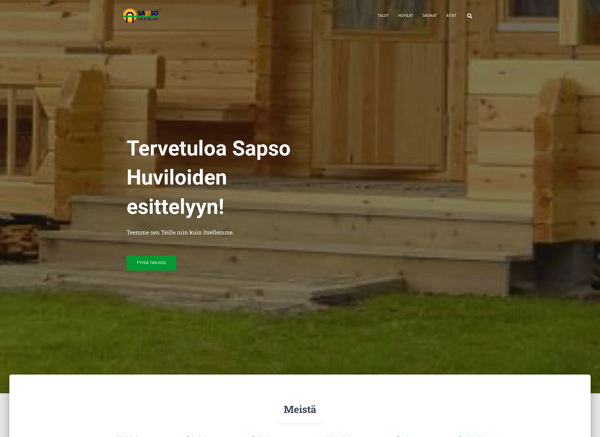 Screenshot for sapsohuvilat.fi