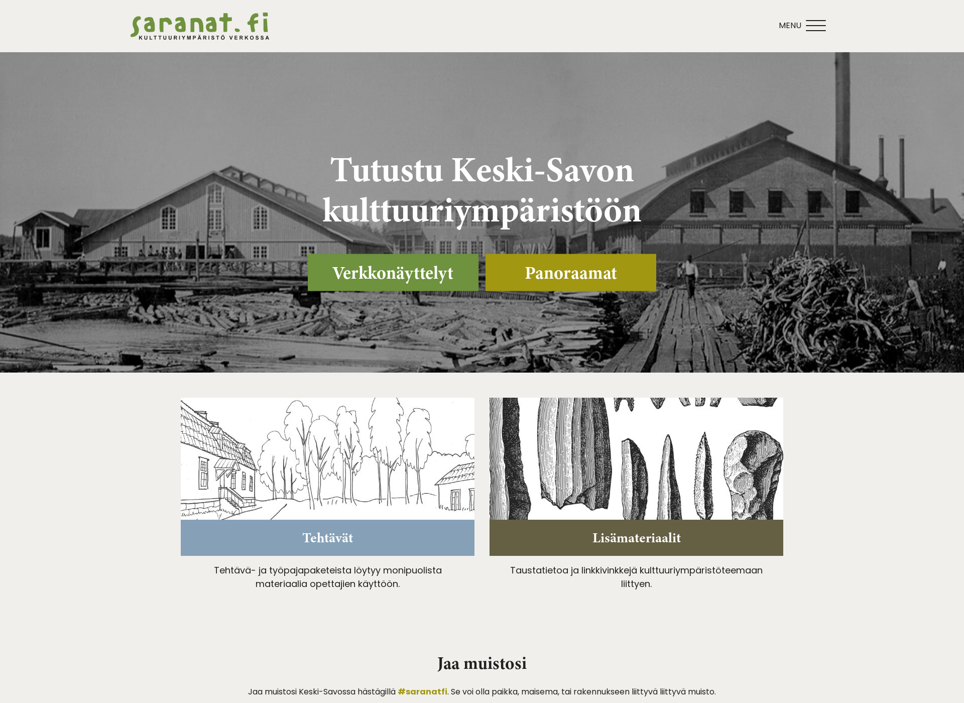 Screenshot for saranat.fi