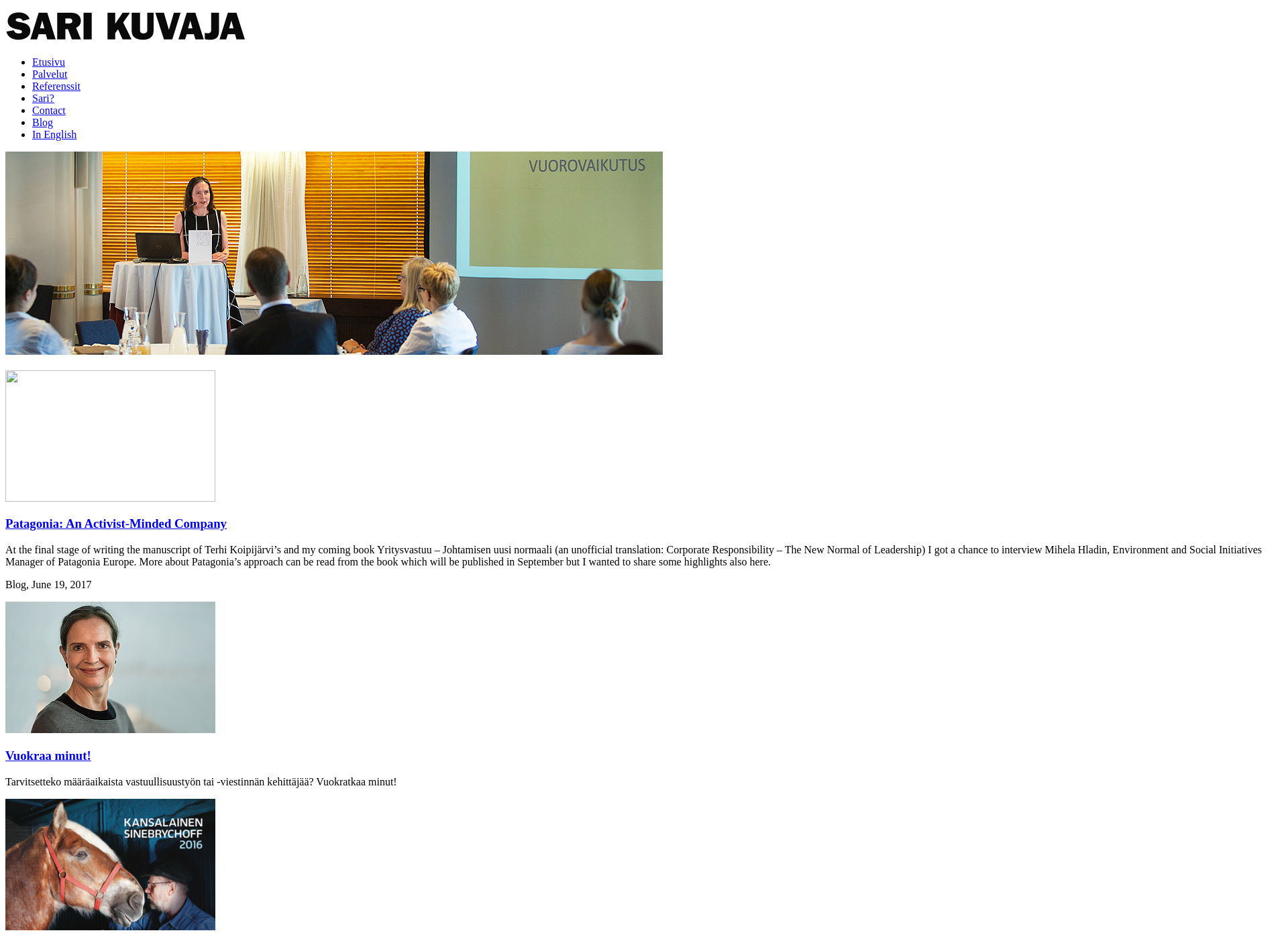 Screenshot for sarikuvaja.fi