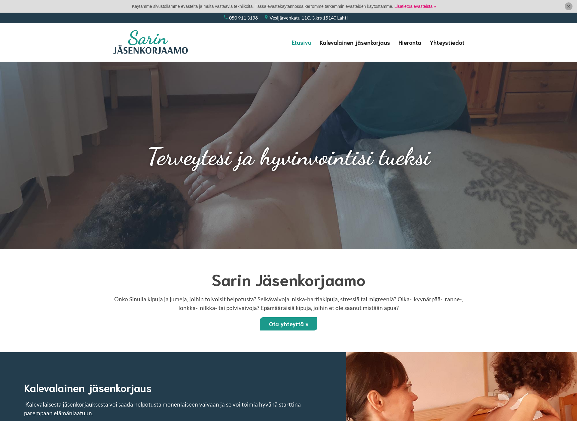 Screenshot for sarinjasenkorjaamo.fi