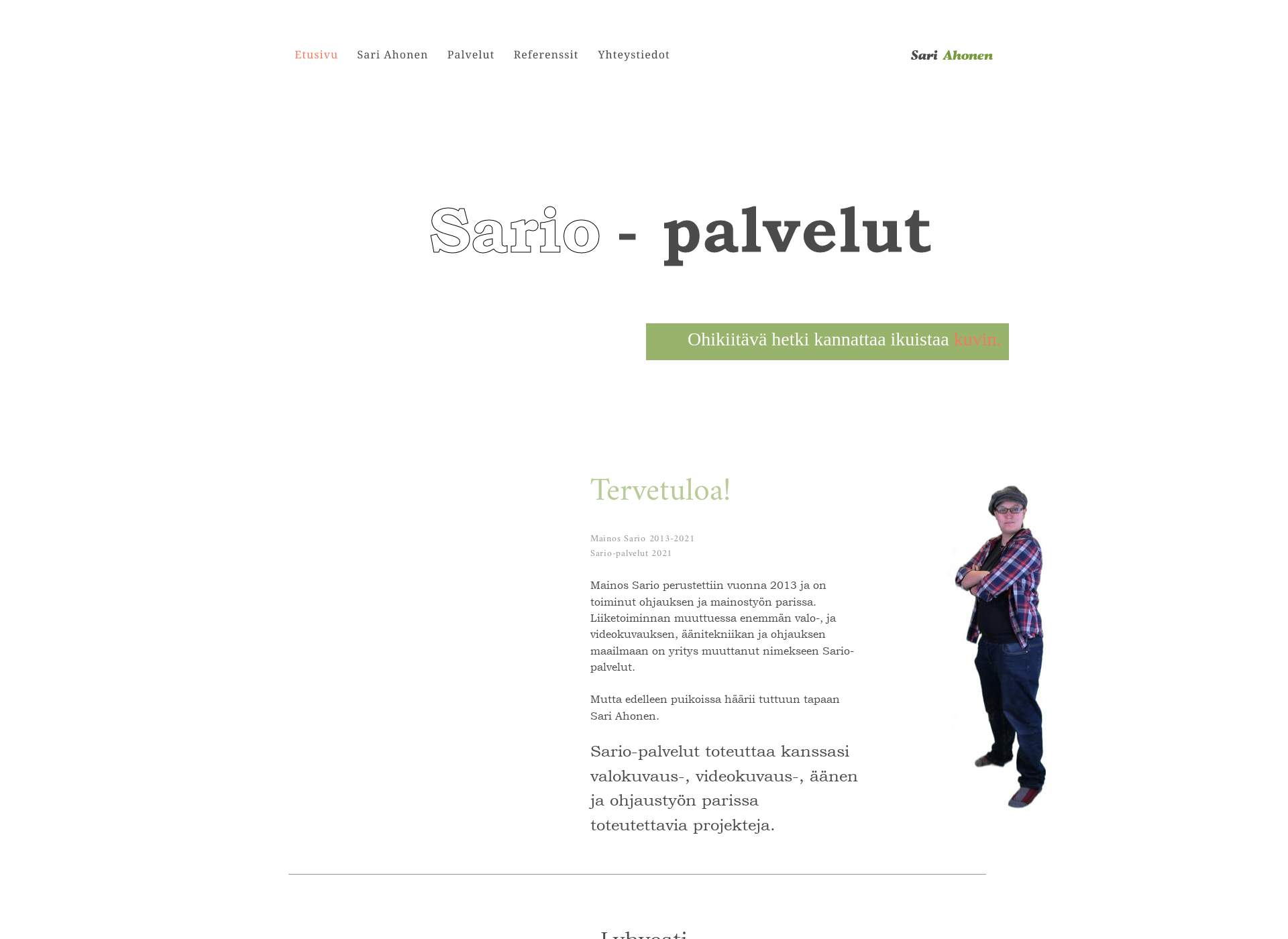 Screenshot for sariopalvelut.fi
