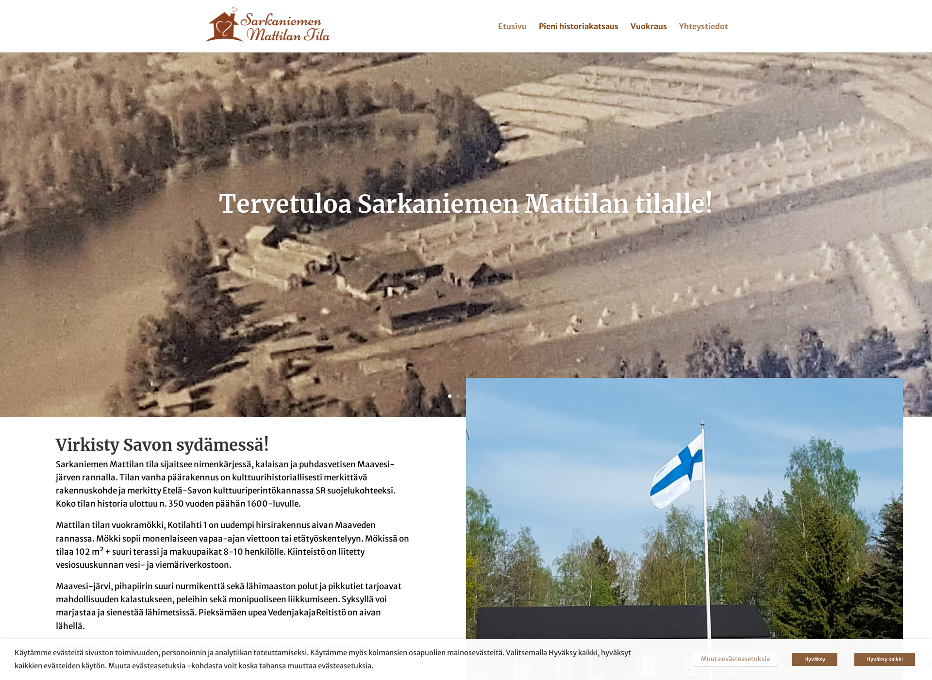 Screenshot for sarkaniemi.fi
