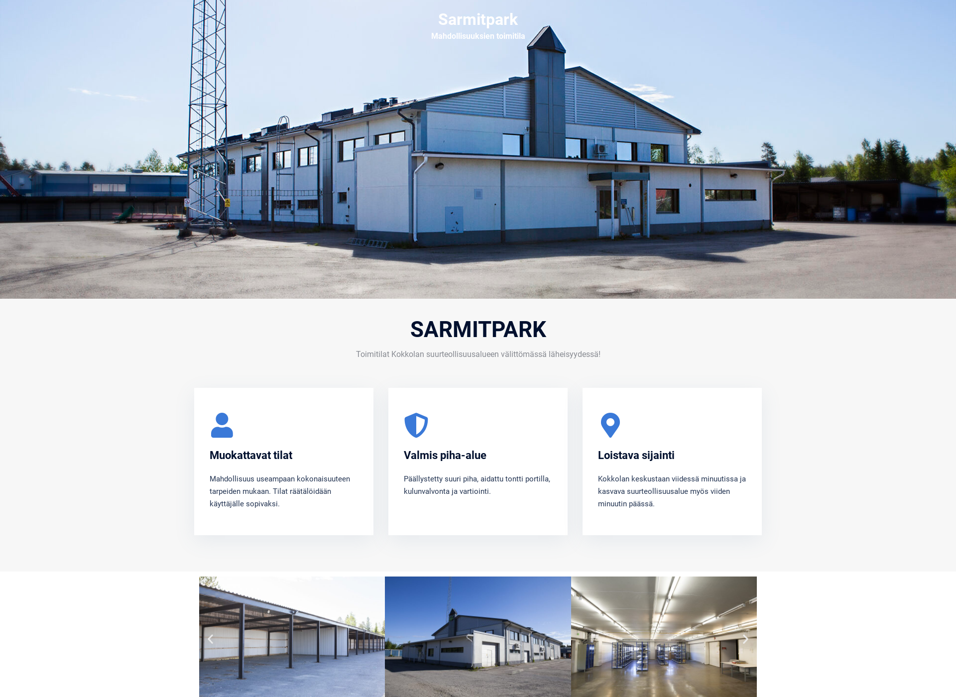 Screenshot for sarmitpark.fi