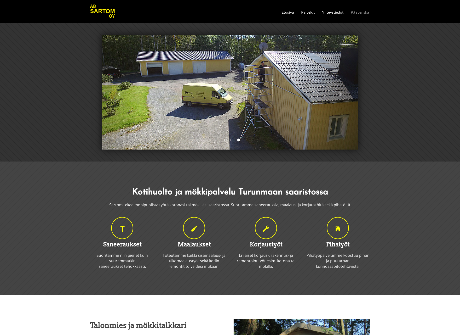 Screenshot for sartom.fi