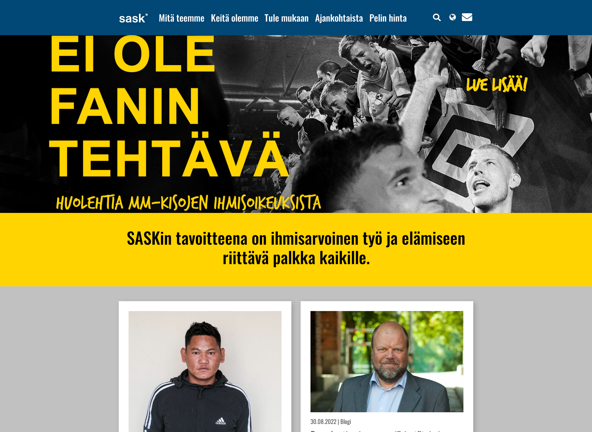 Screenshot for sask.fi