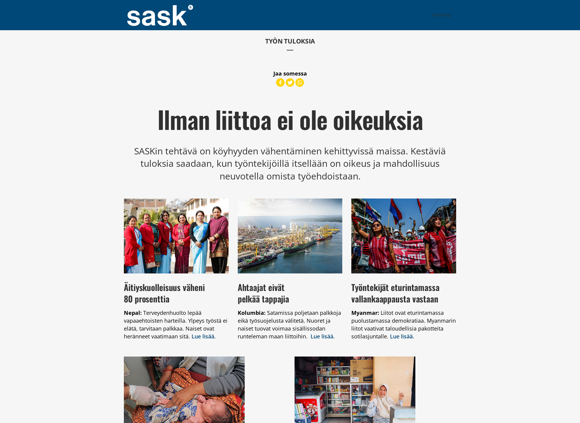 Näyttökuva sasktulokset.fi