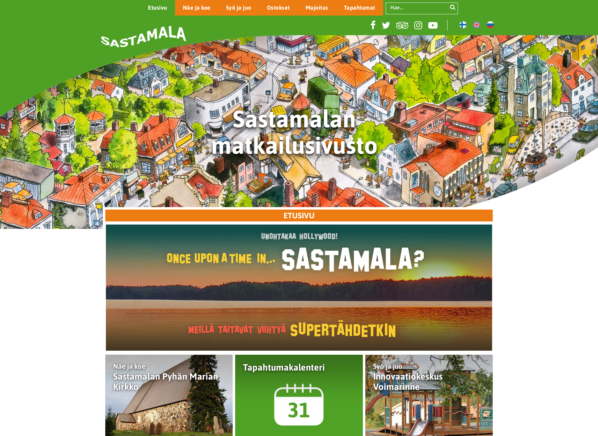 Screenshot for sastamalanseudulle.fi