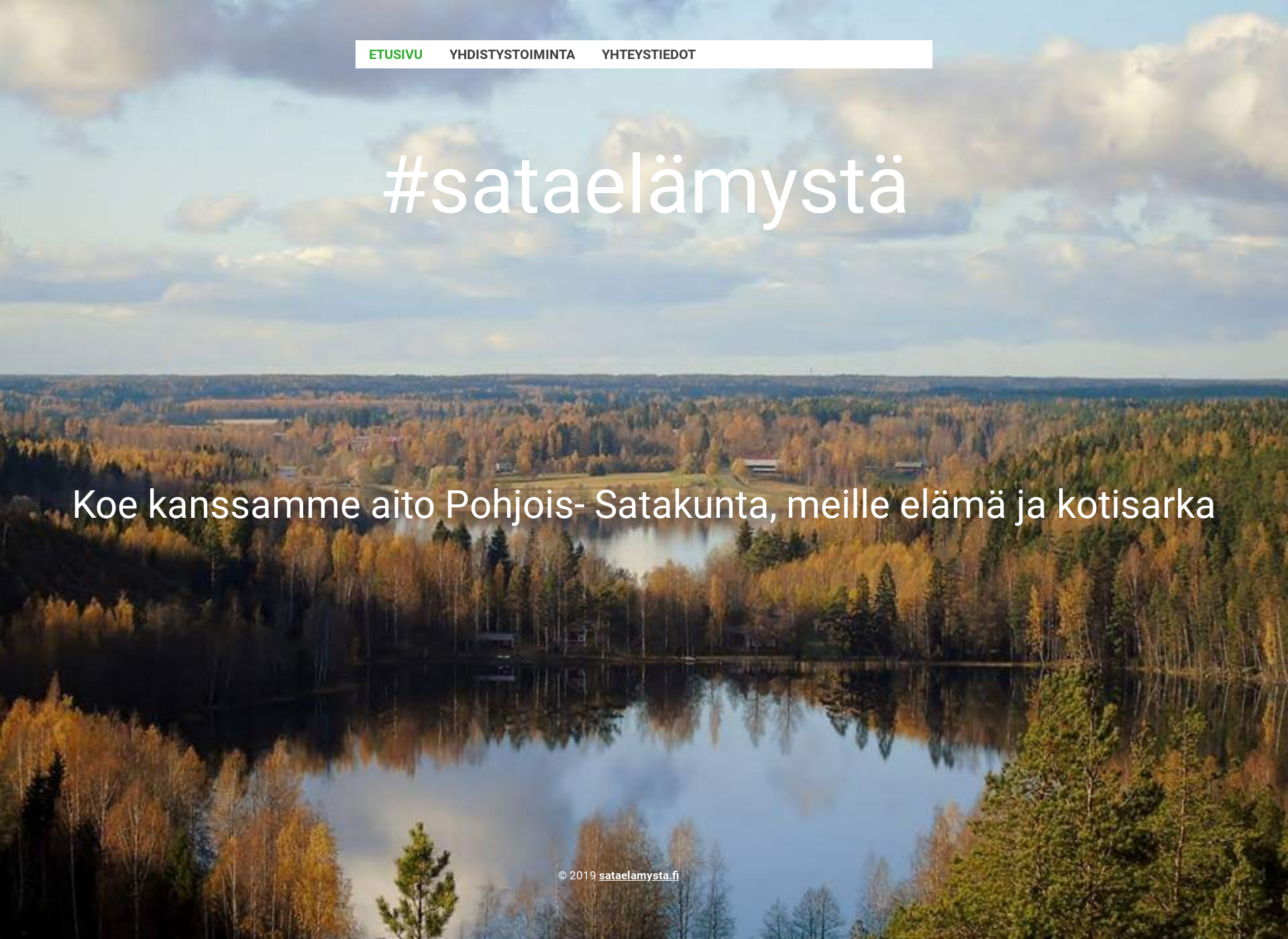 Skärmdump för sataelamysta.fi