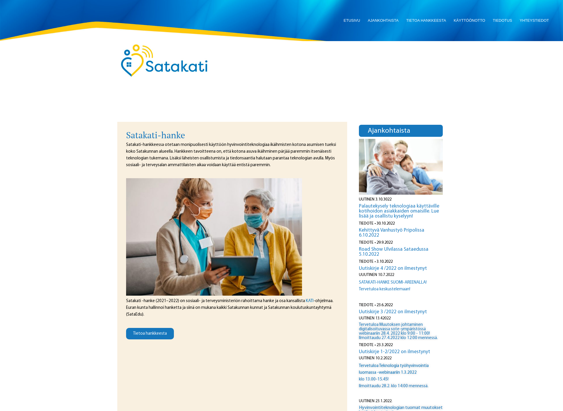 Screenshot for satakati.fi
