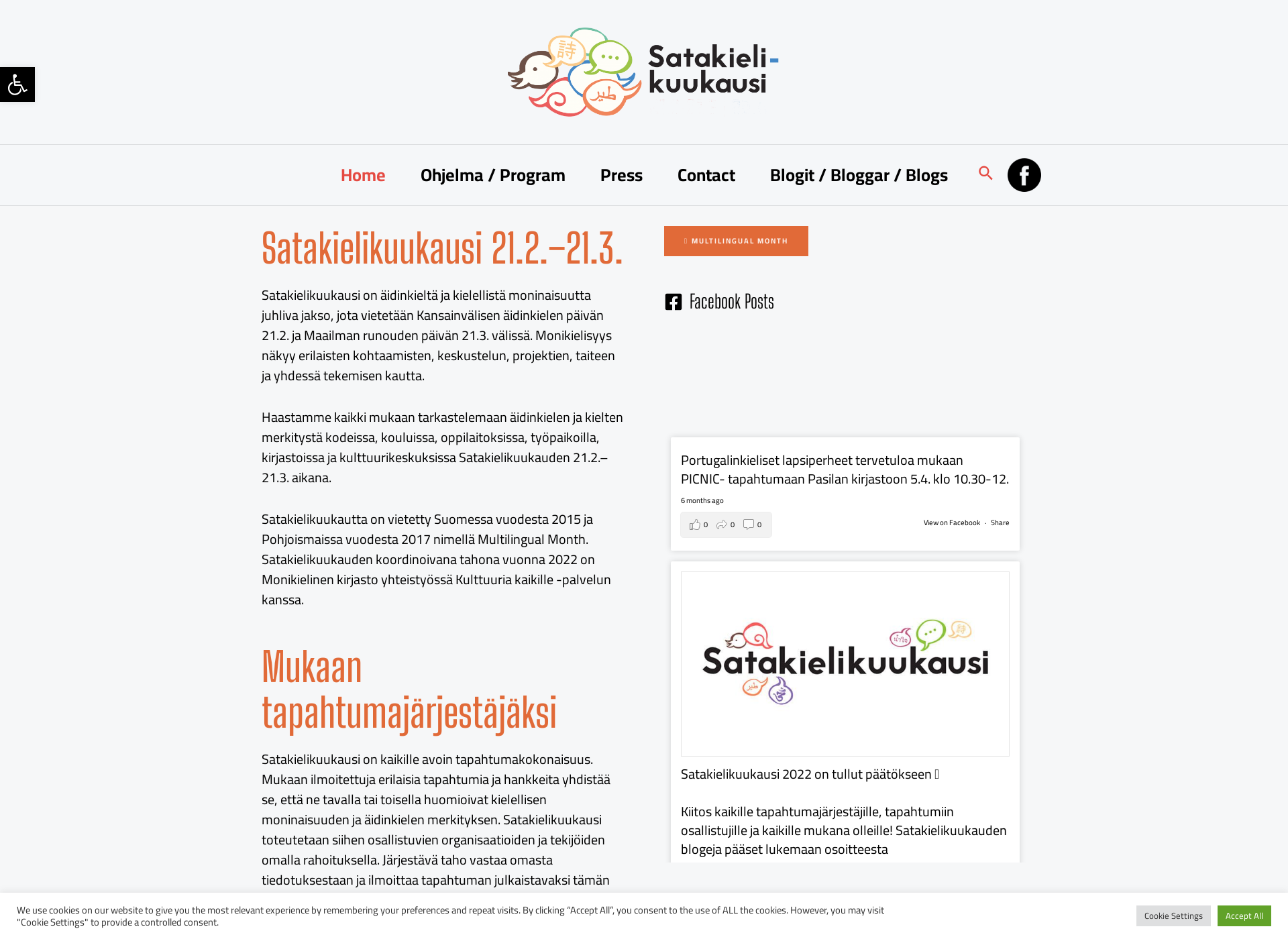 Screenshot for satakielikuukausi.fi