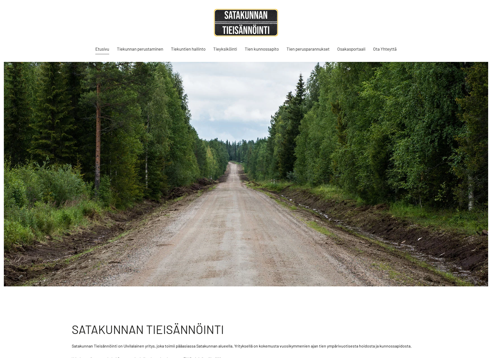 Skärmdump för satakunnantieisannointi.fi