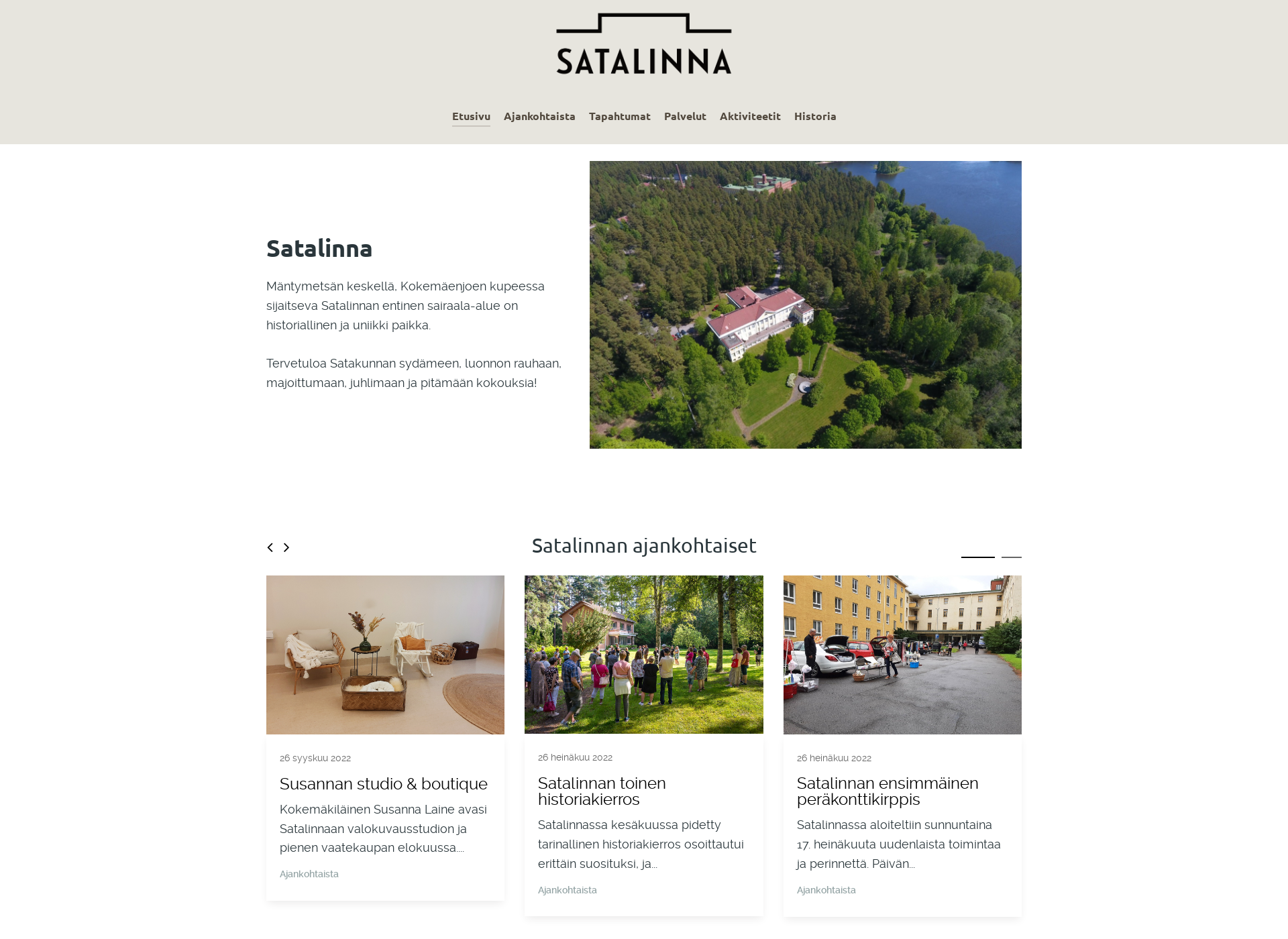 Screenshot for satalinna.fi