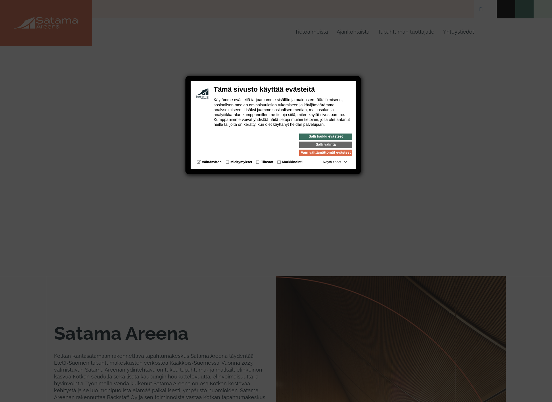 Screenshot for satama.fi