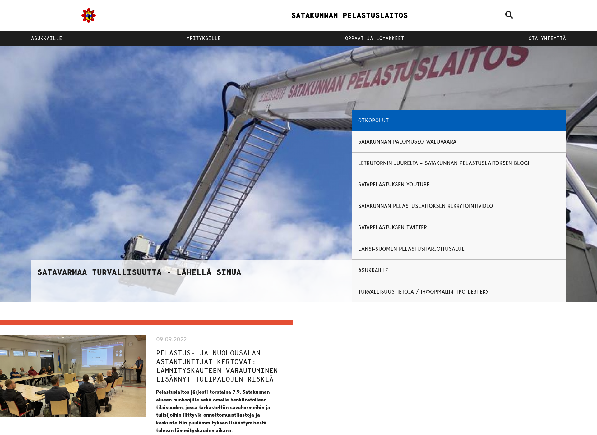 Screenshot for satapelastus.fi