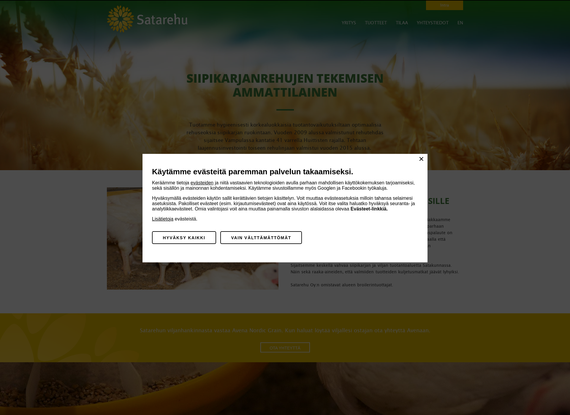 Screenshot for satarehu.fi