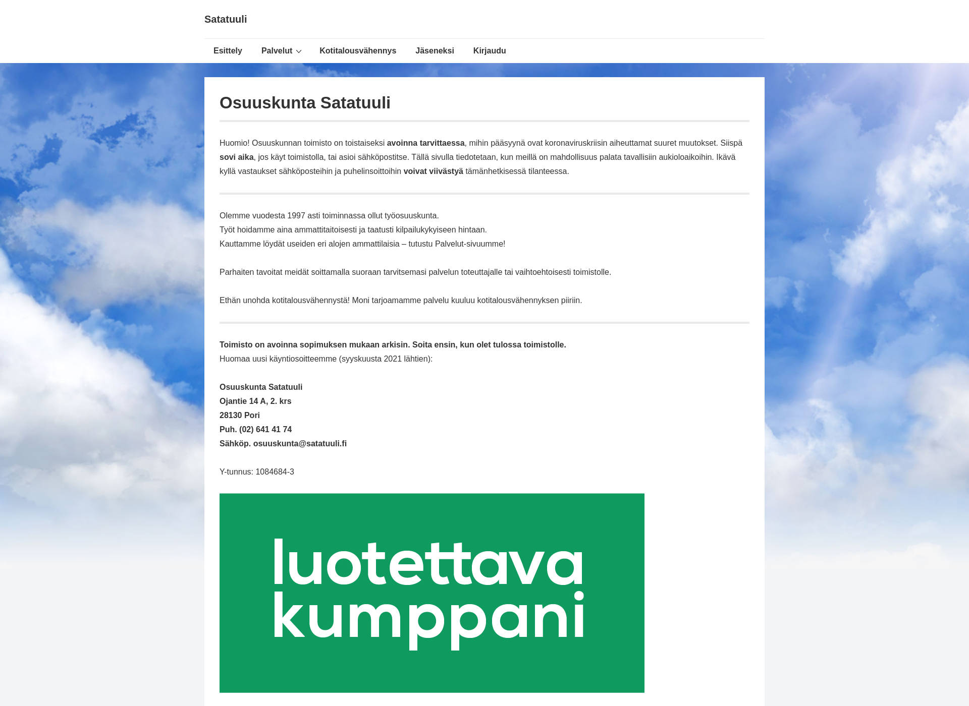 Screenshot for satatuuli.fi