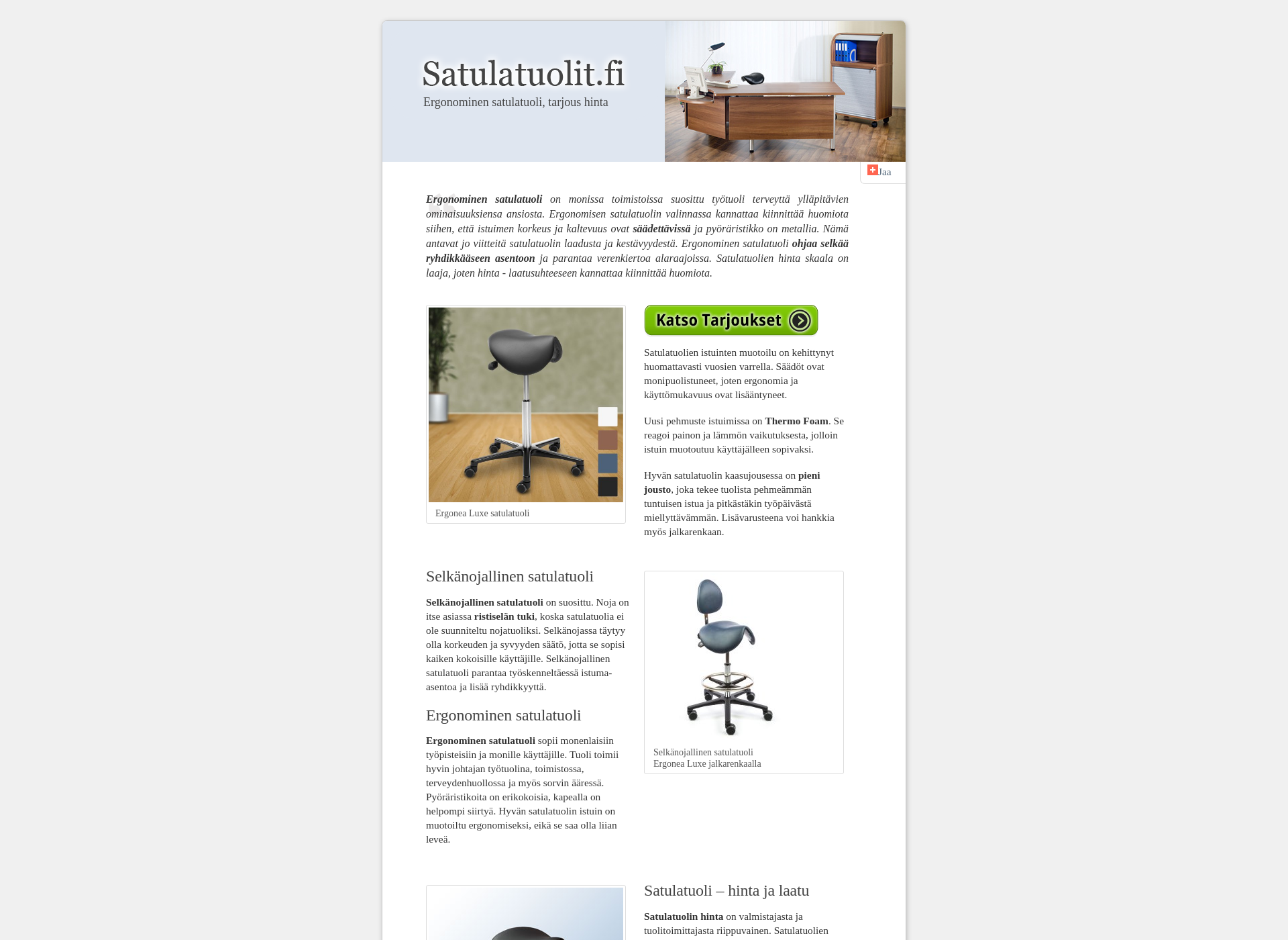 Screenshot for satulatuolit.fi