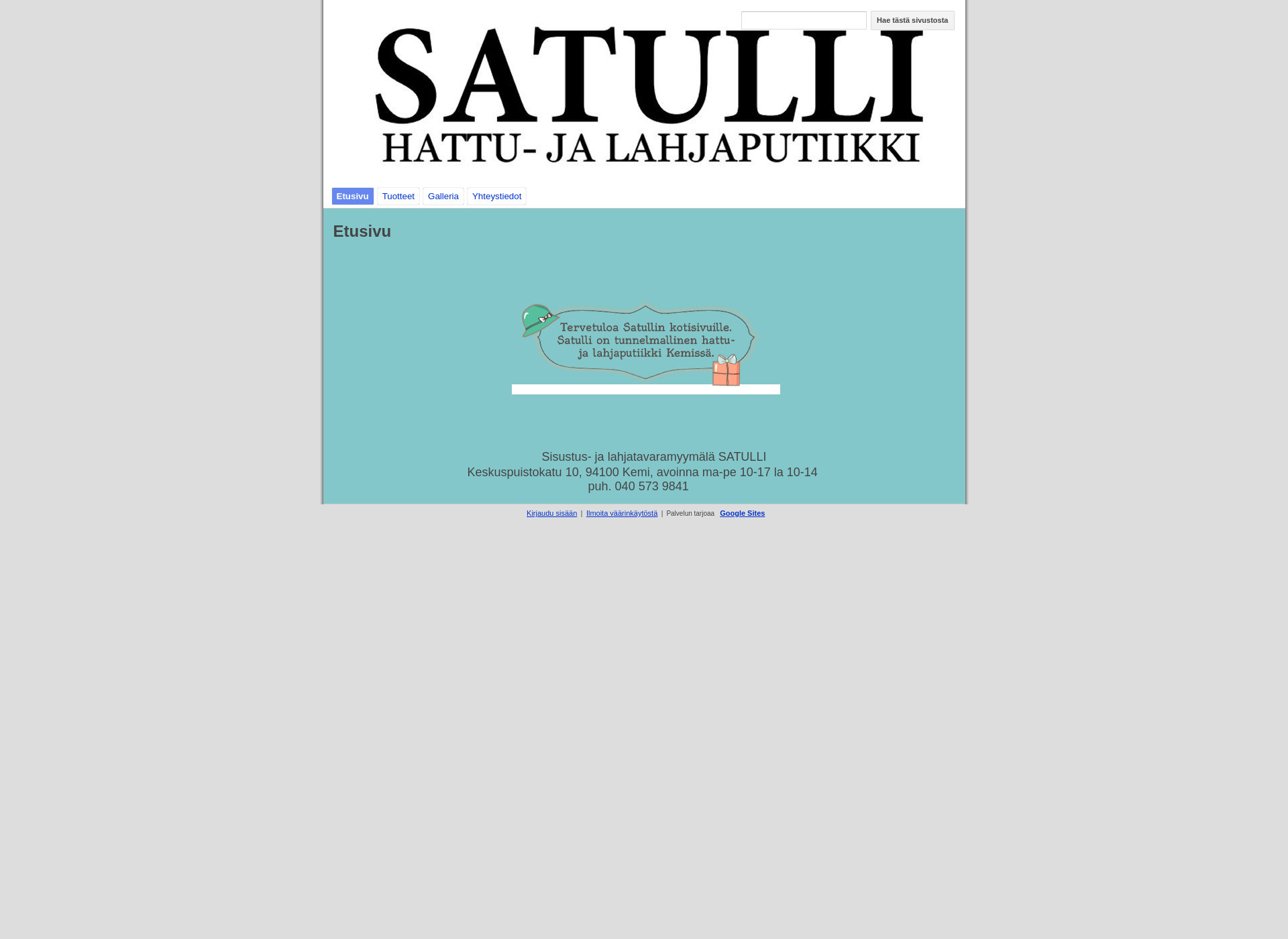 Screenshot for satulli.fi