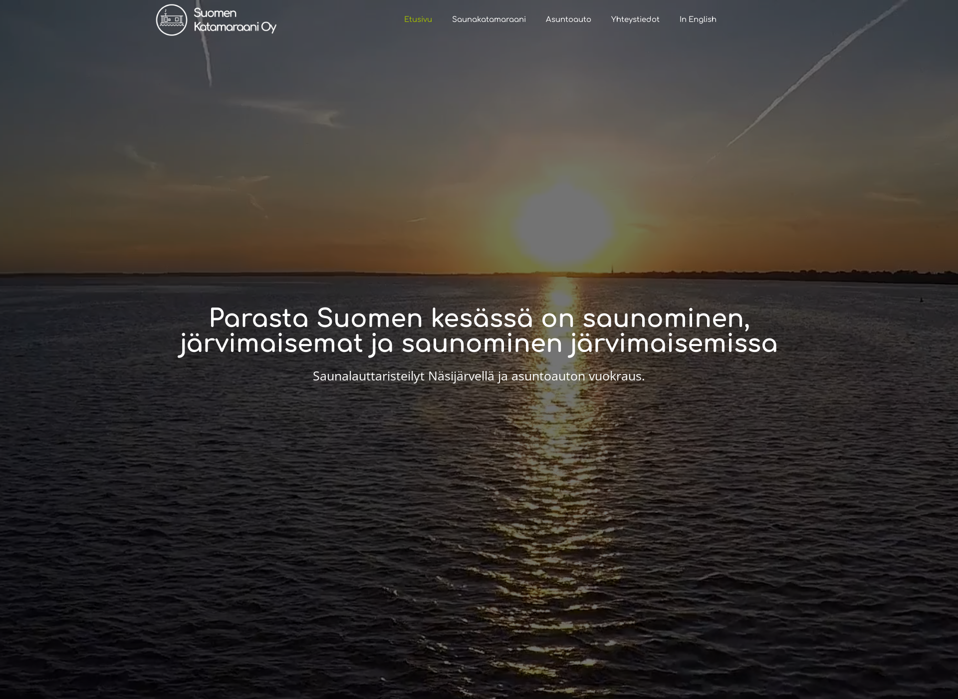 Skärmdump för saunacat.fi