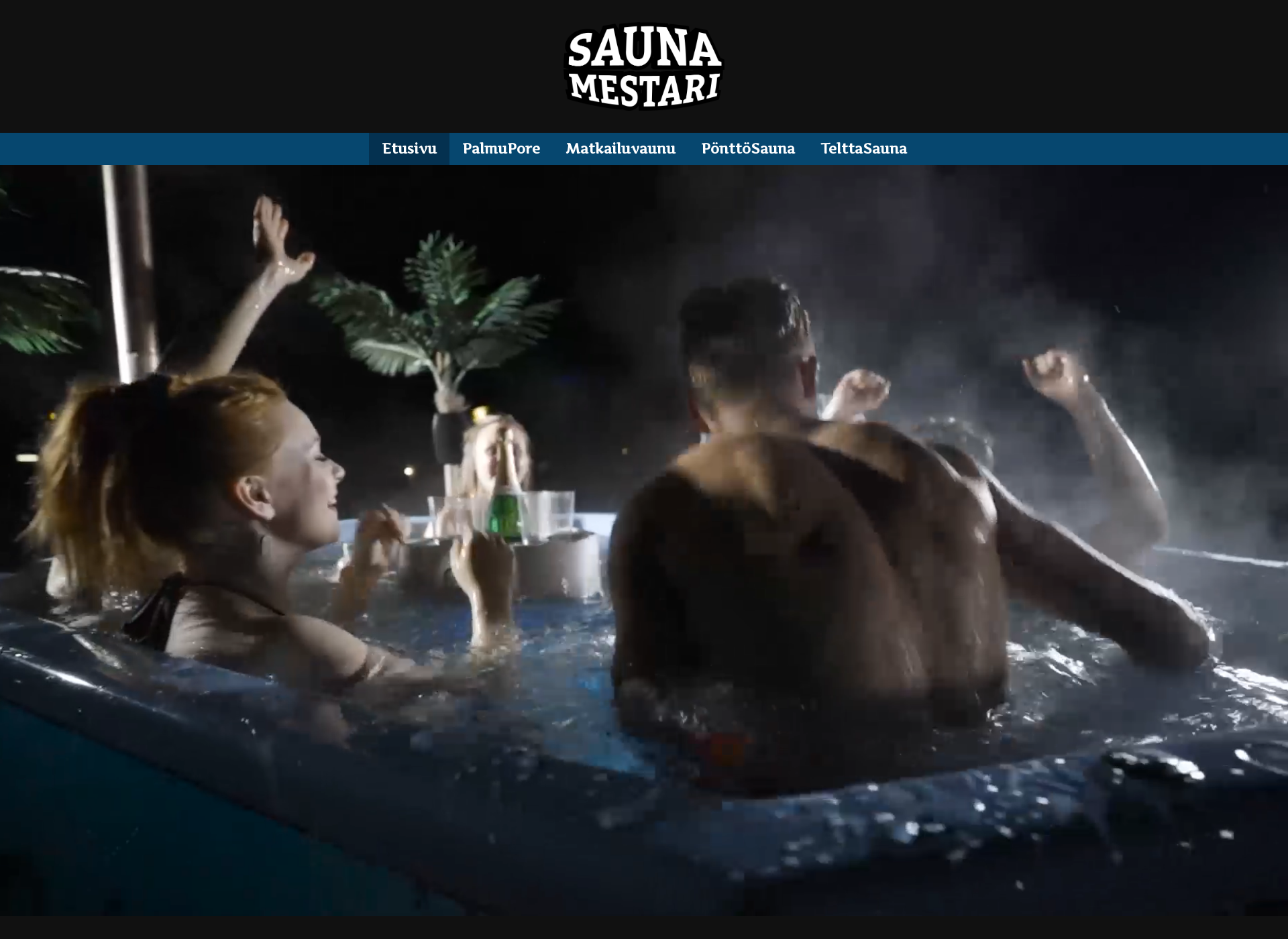 Skärmdump för saunamestari.fi