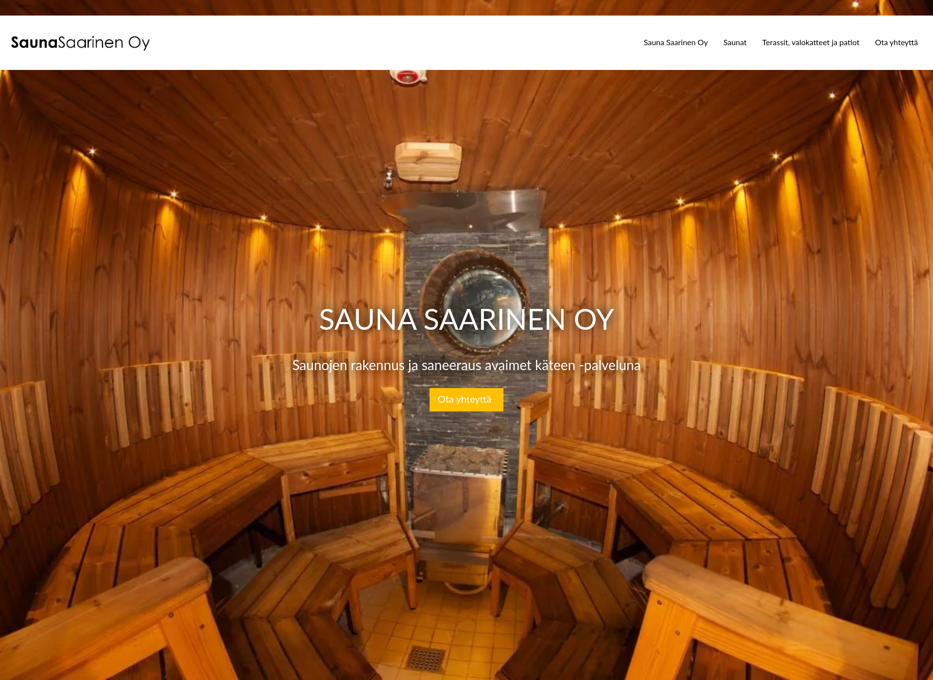 Screenshot for saunasaarinen.fi