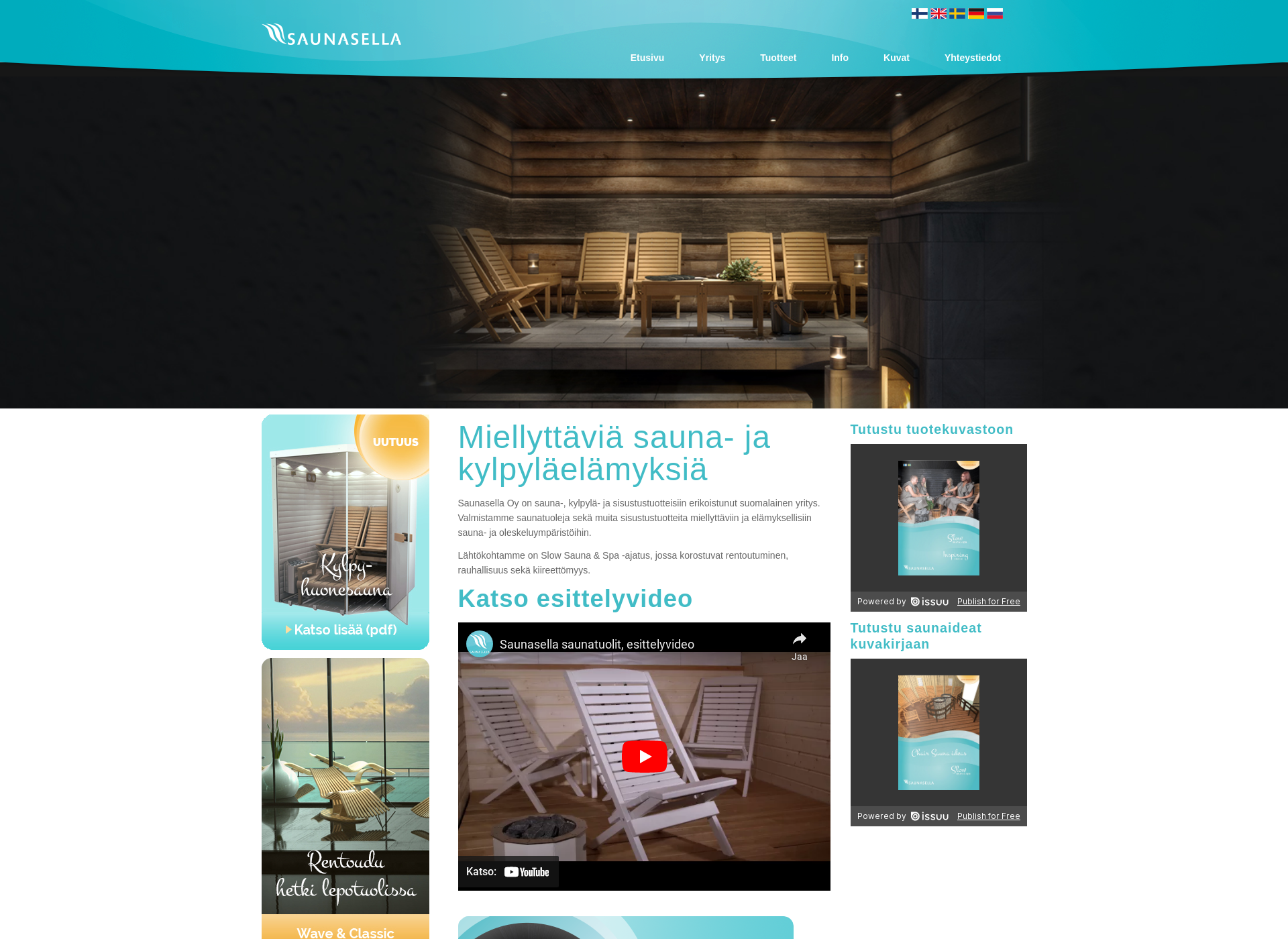 Screenshot for saunasella.fi