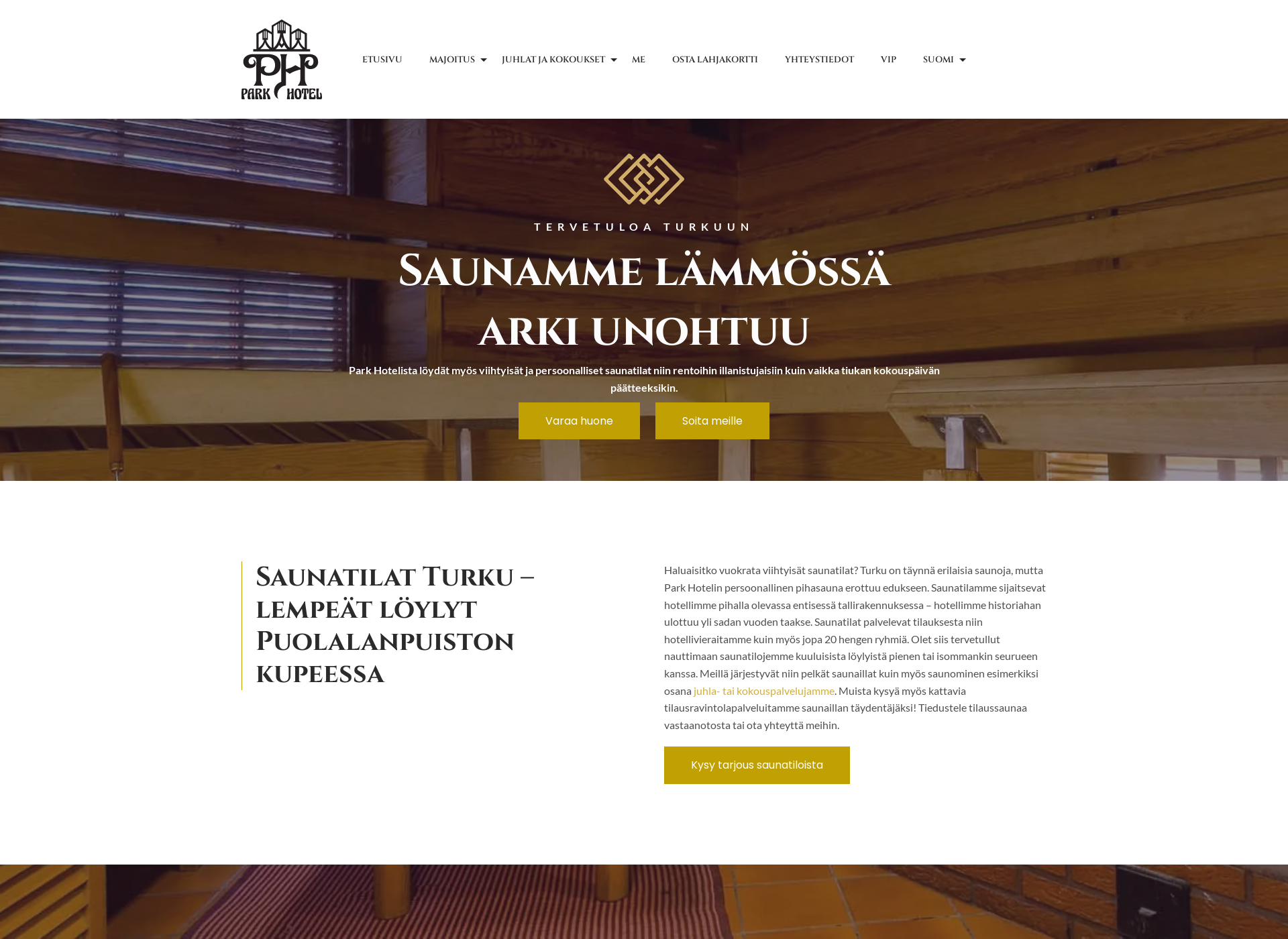 Screenshot for saunatilat-turku.fi