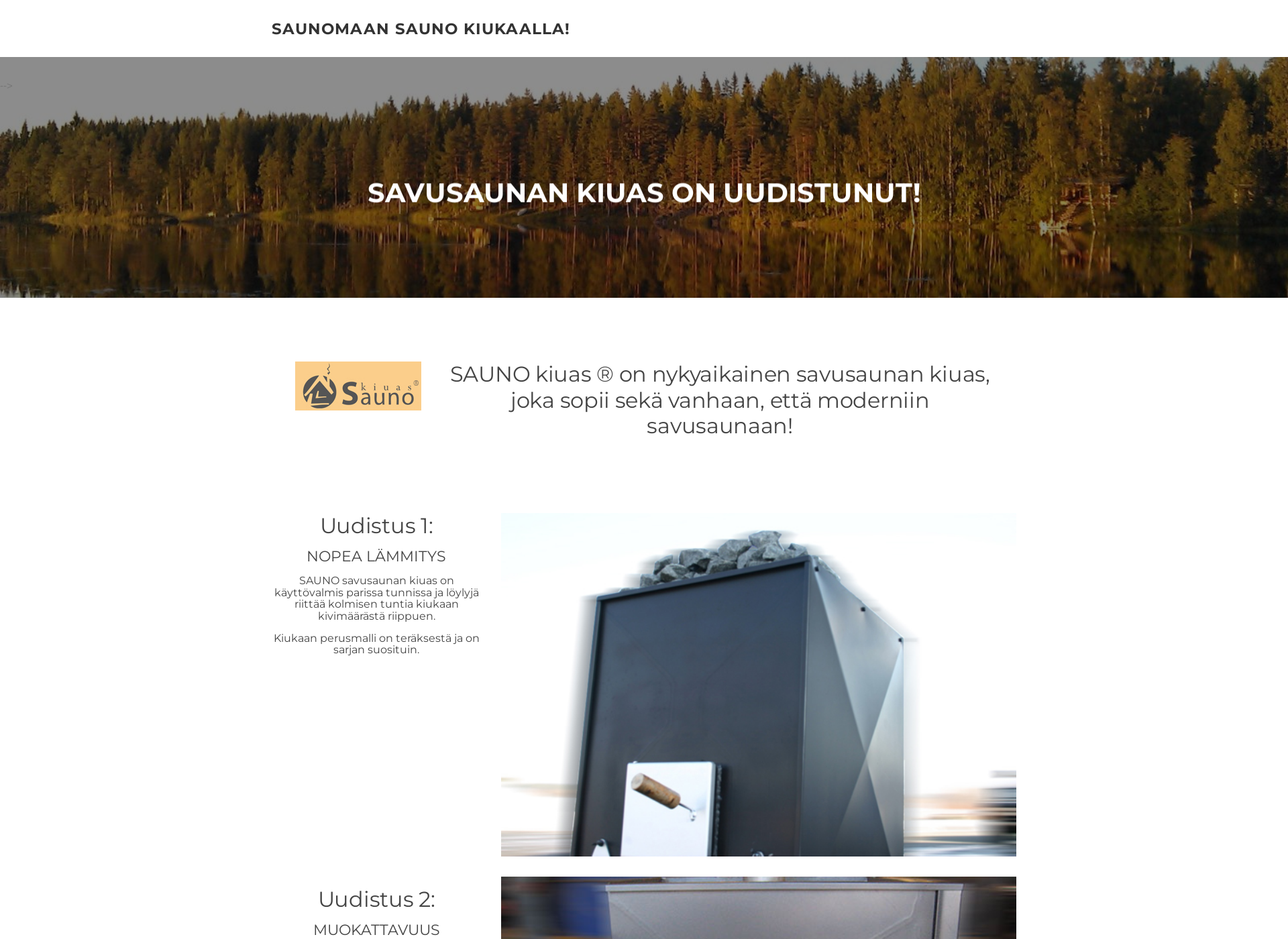 Screenshot for saunomaan.fi