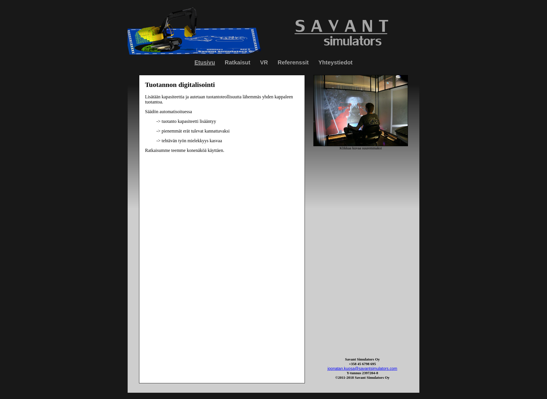 Skärmdump för savantsimulators.com