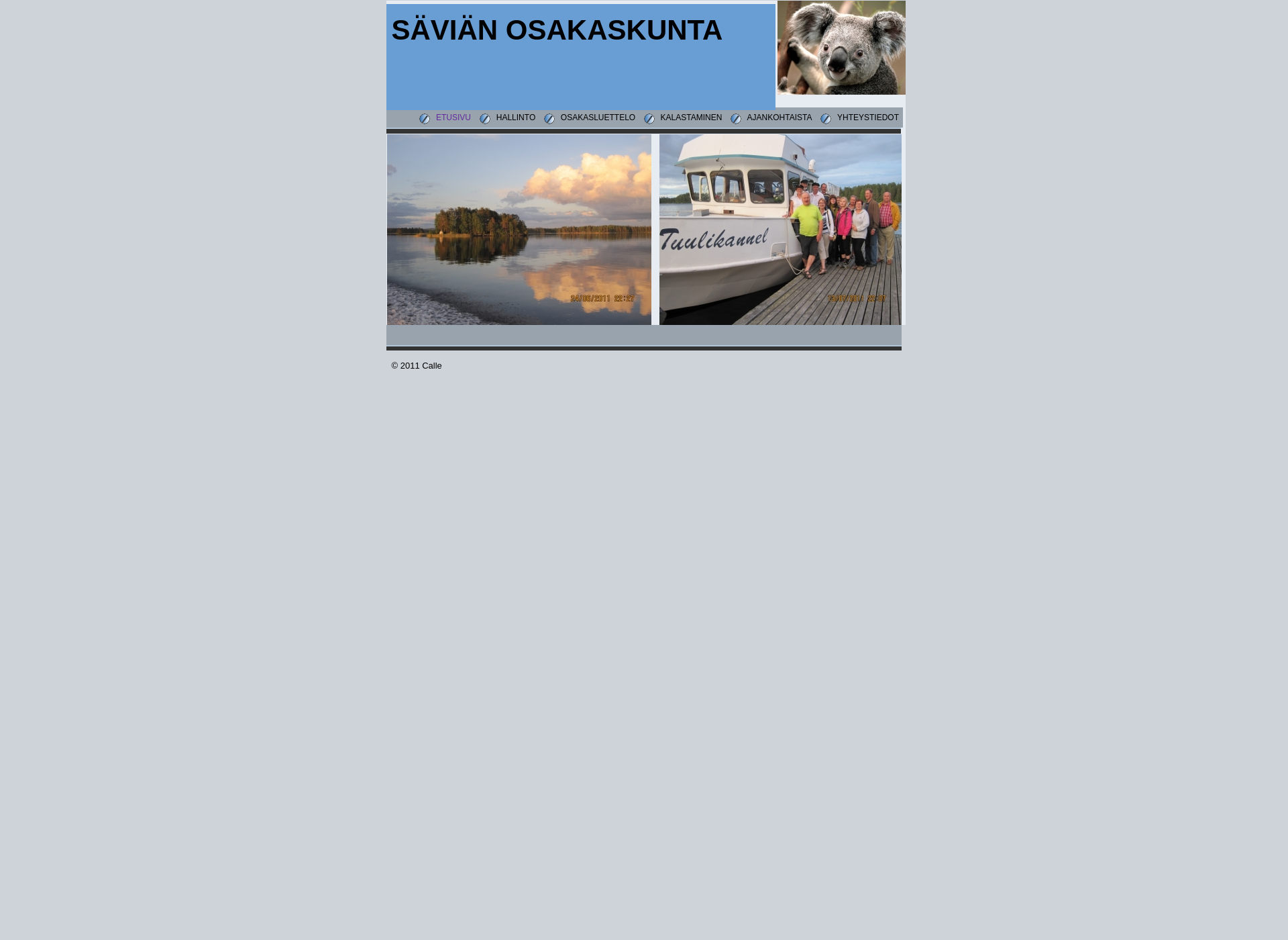 Skärmdump för savianosakaskunta.fi