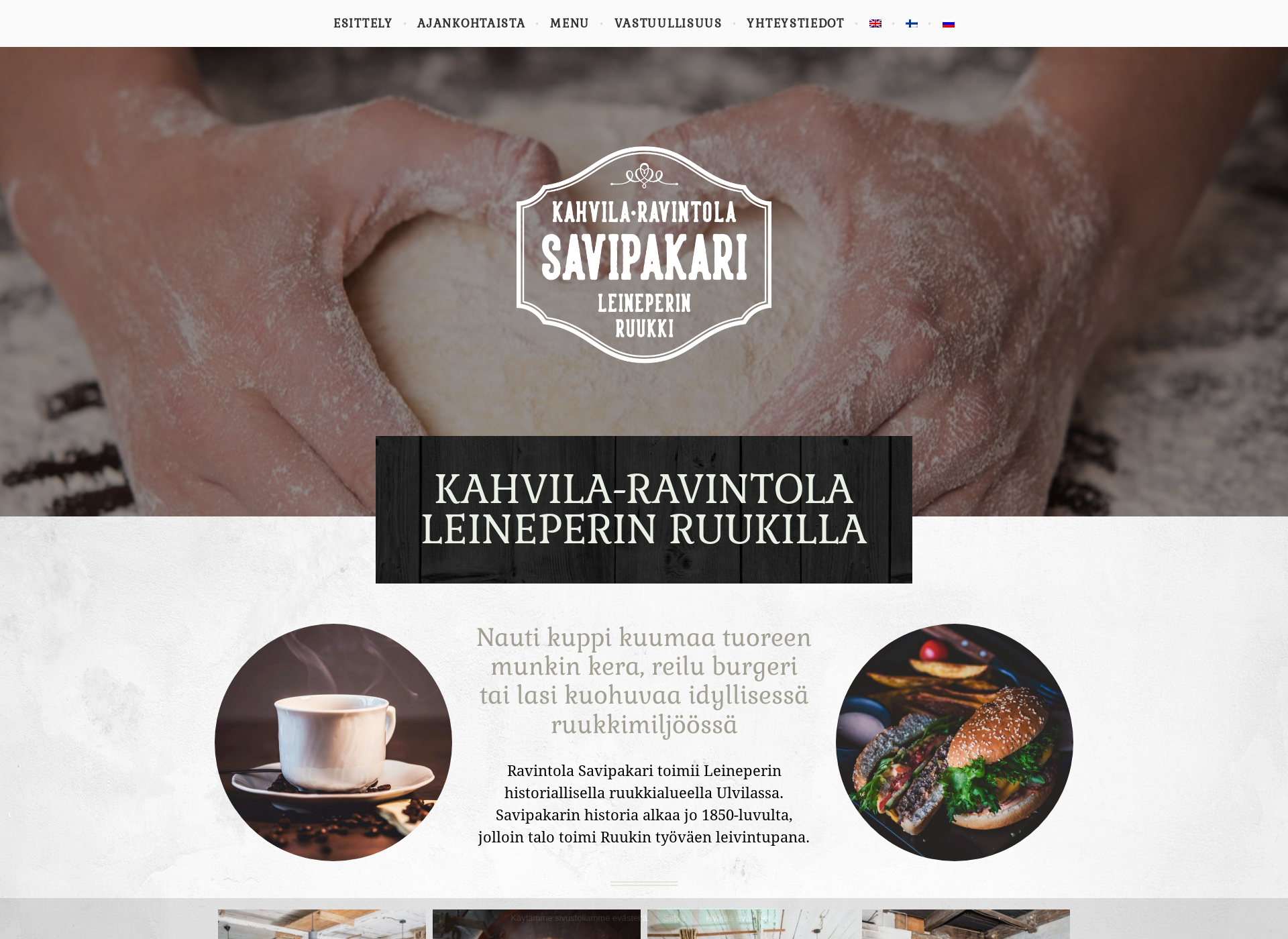 Skärmdump för savipakari.fi