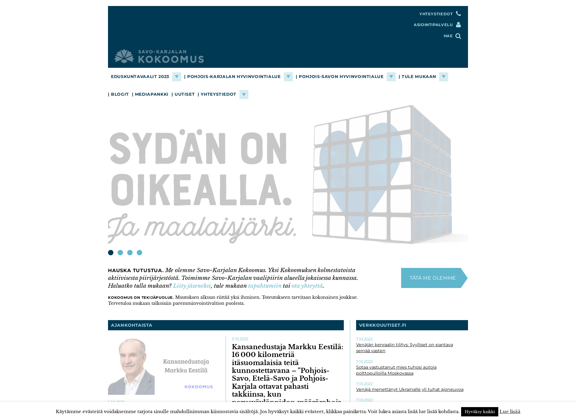 Screenshot for savo-karjalankokoomus.fi