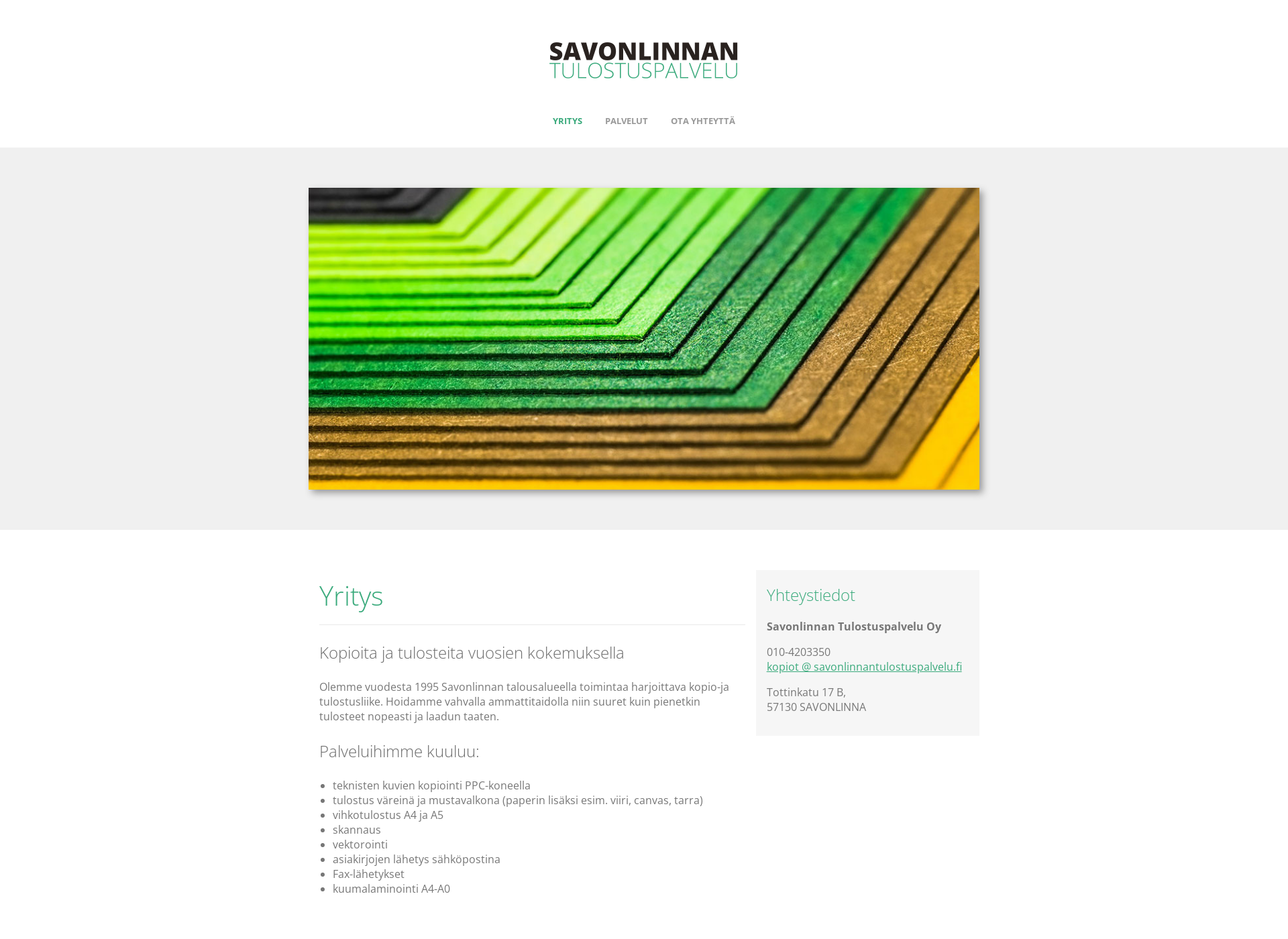 Screenshot for savonlinnankopio.fi