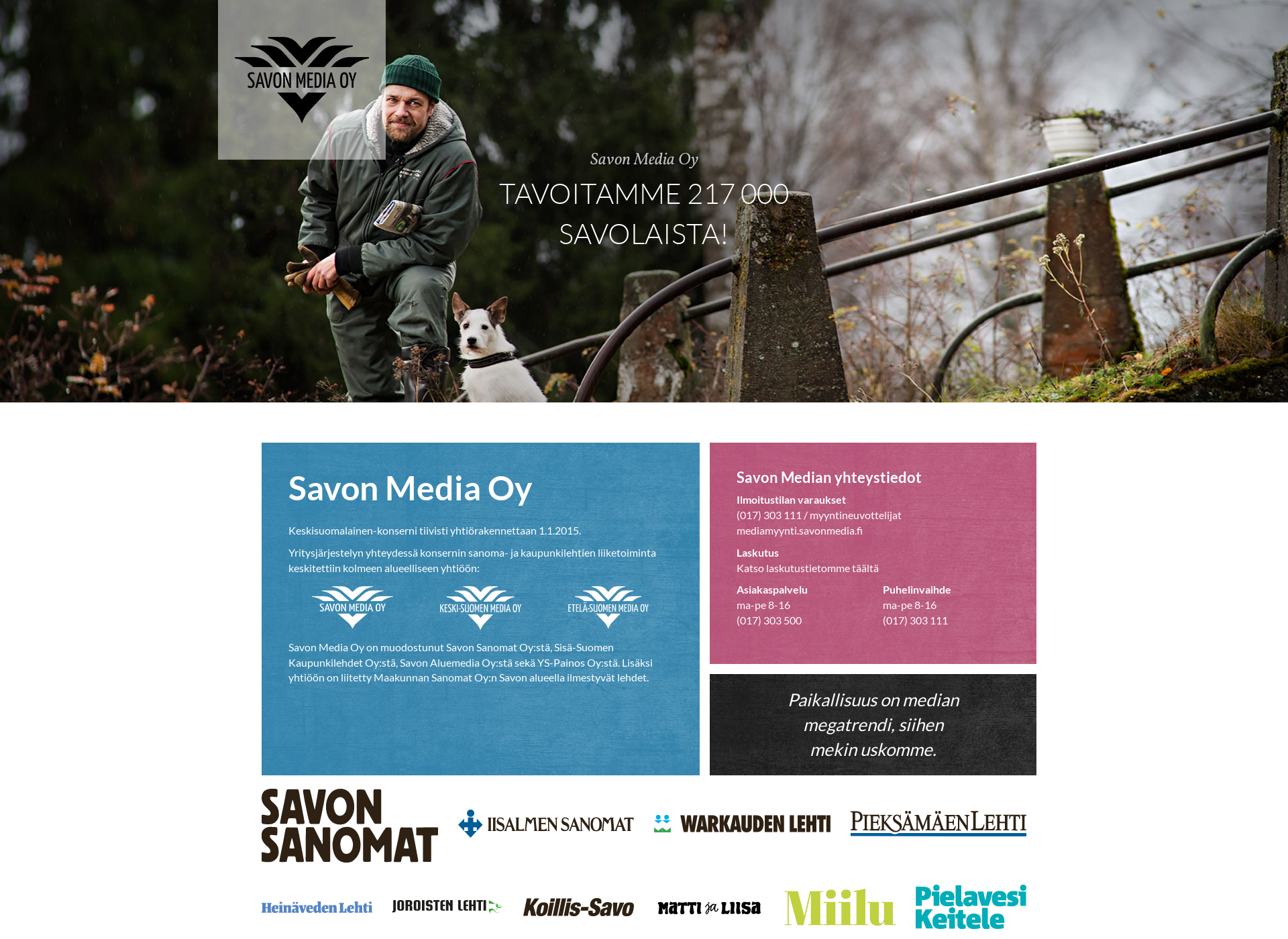 Screenshot for savonmedia.fi