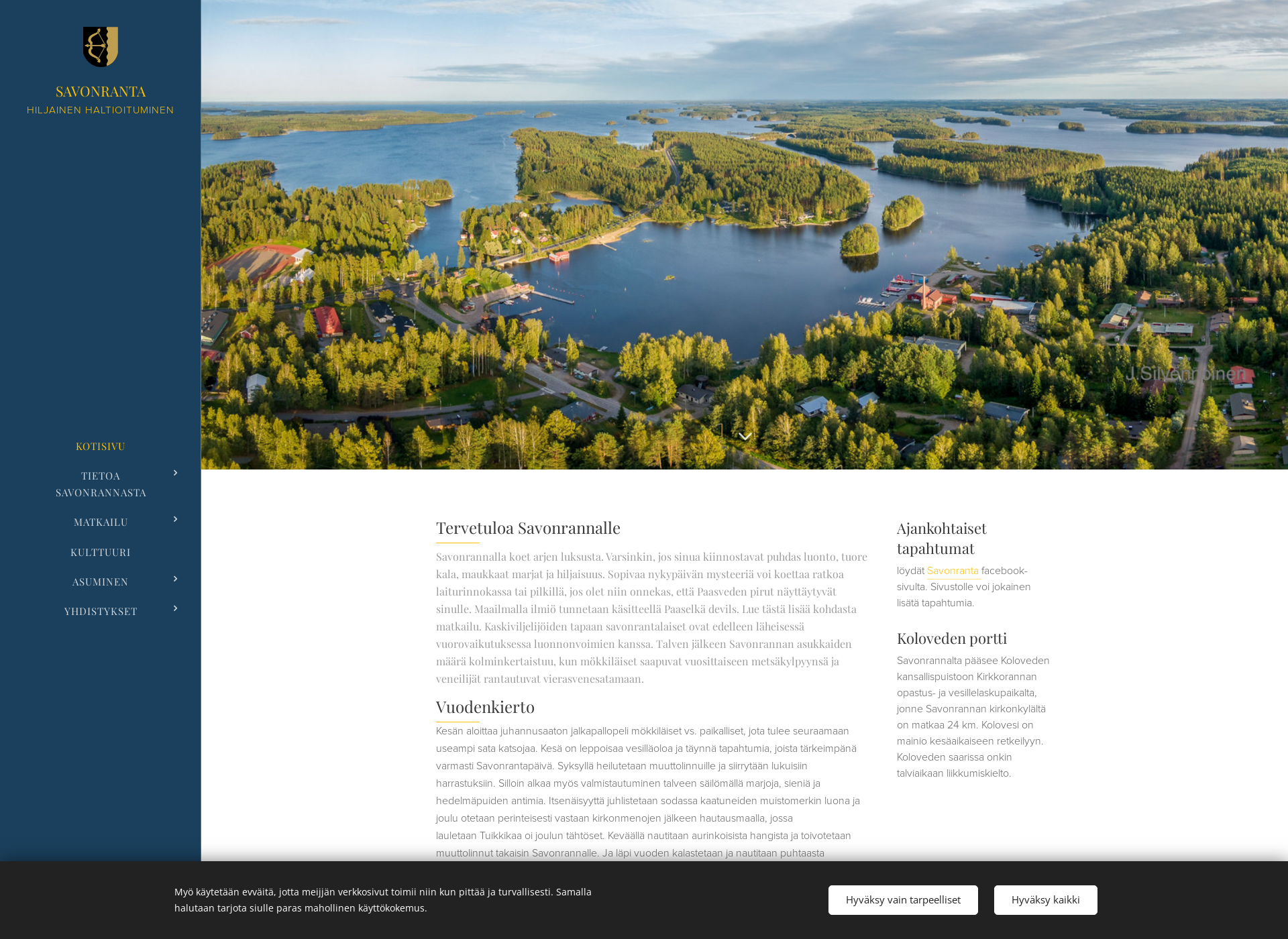 Screenshot for savonranta.fi