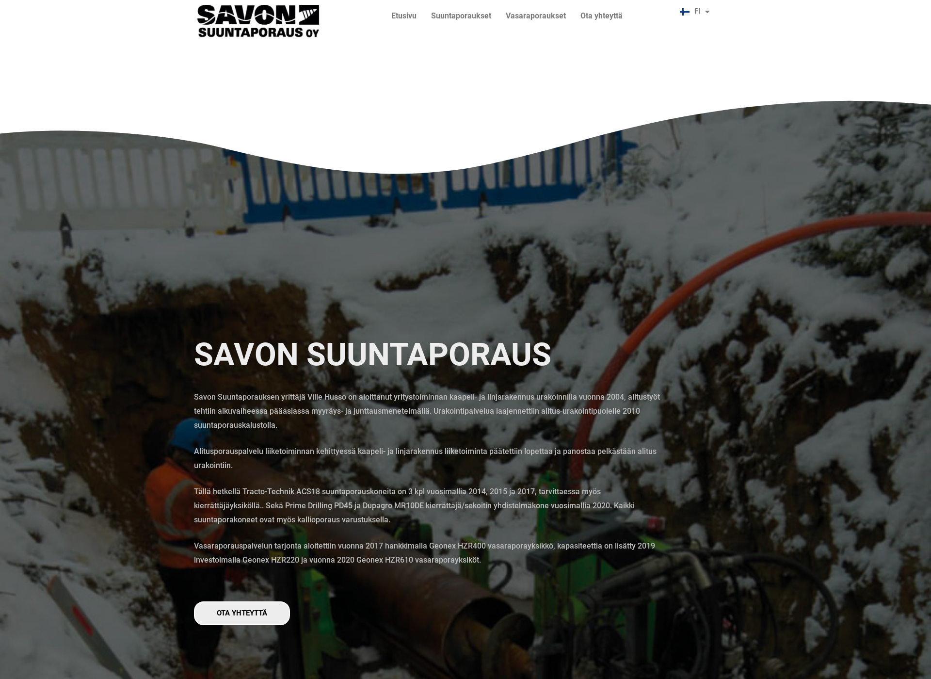 Skärmdump för savonsuuntaporaus.fi
